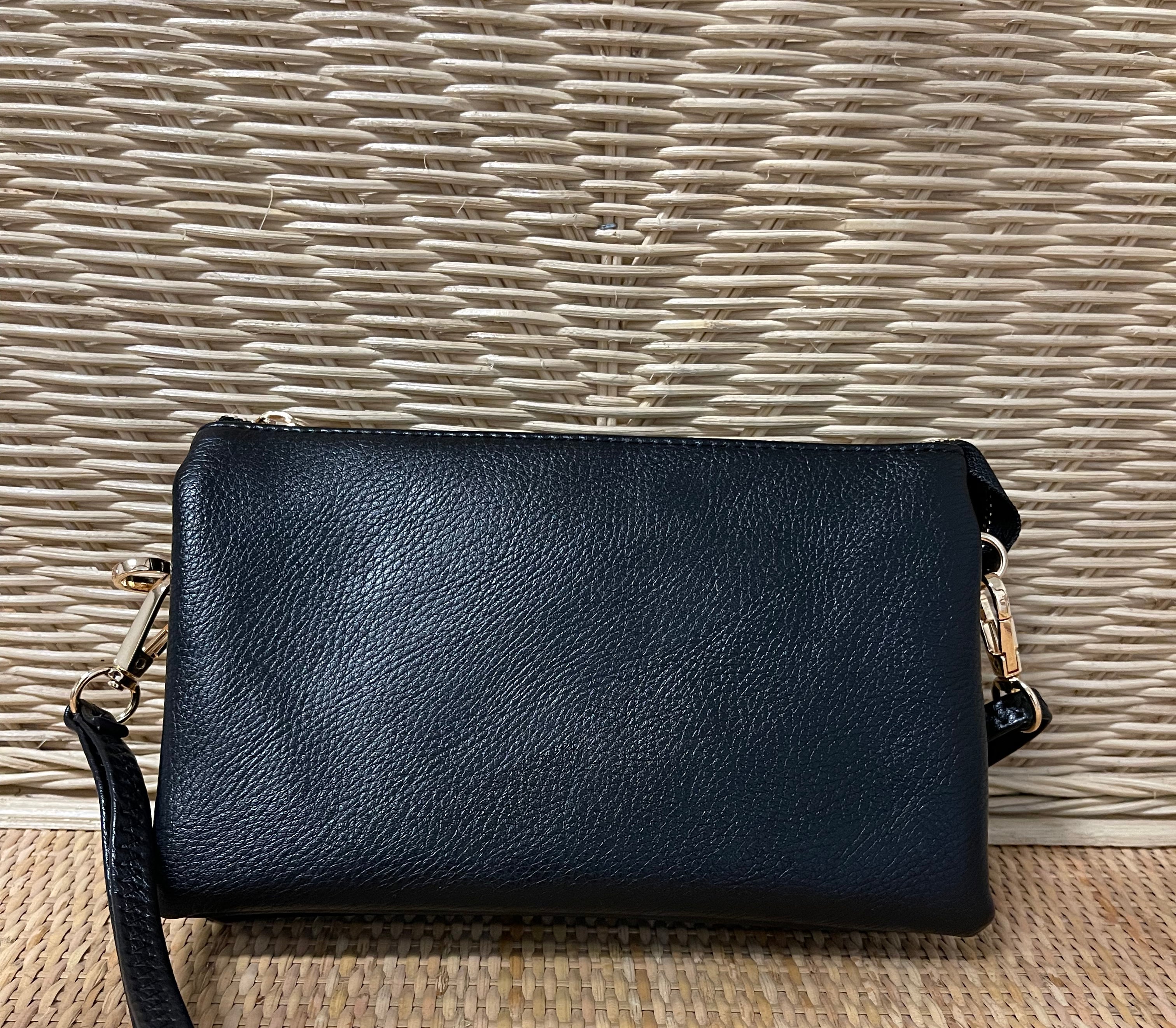 Riley 3 Compartment Crossbody/Wristlet-Crossbody Purses-Jen and Co-The Silo Boutique, Women's Fashion Boutique Located in Warren and Grand Forks North Dakota