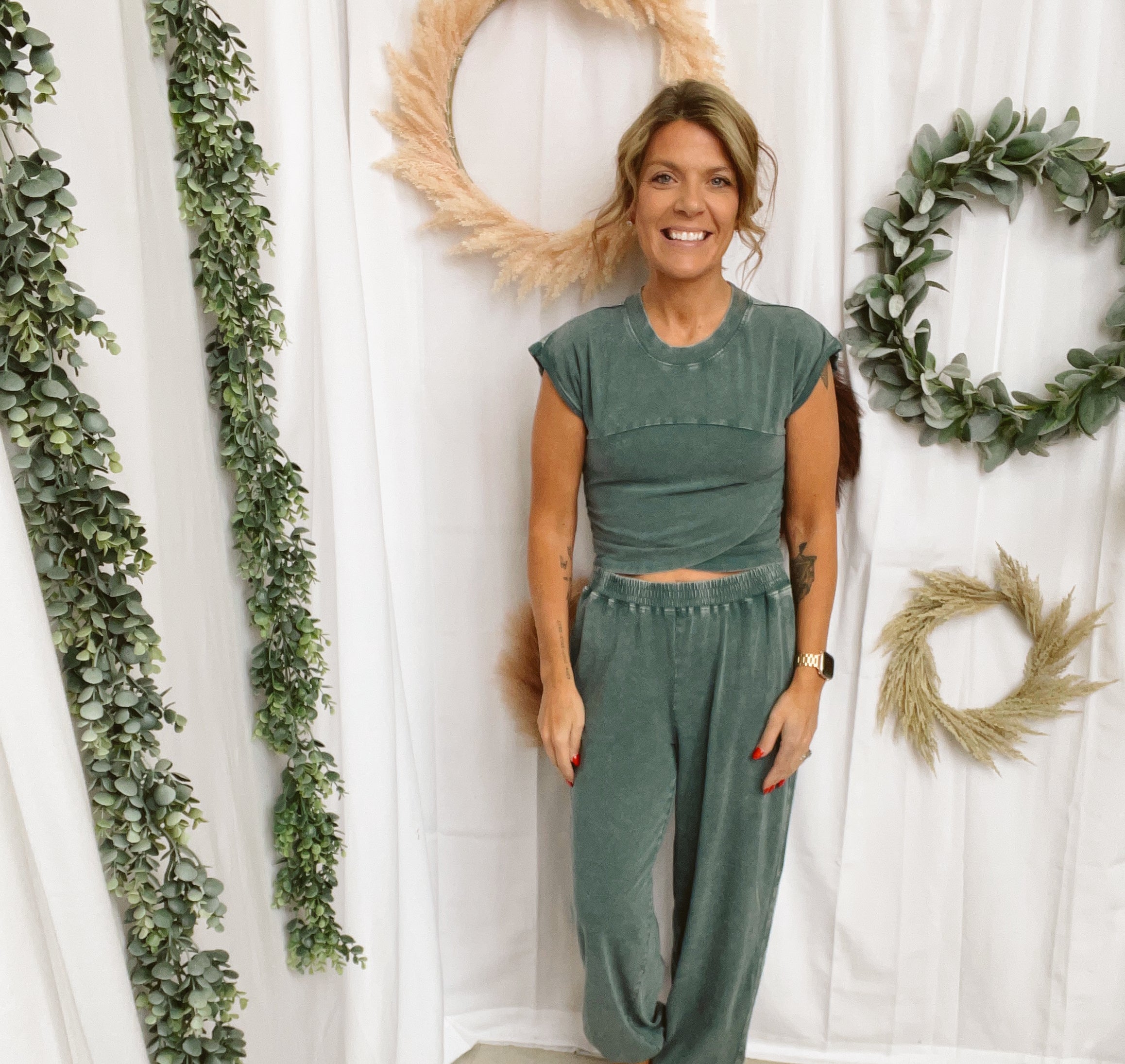 In the Moves Set-Dark-Teal-Outfit Sets-hyfve-The Silo Boutique, Women's Fashion Boutique Located in Warren and Grand Forks North Dakota