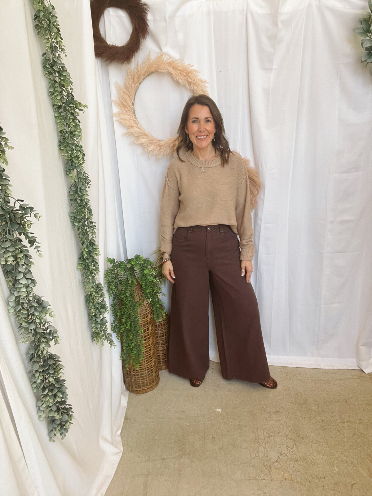 Zara Knit Sweater-Taupe-Long Sleeve Tops-hyfve-The Silo Boutique, Women's Fashion Boutique Located in Warren and Grand Forks North Dakota