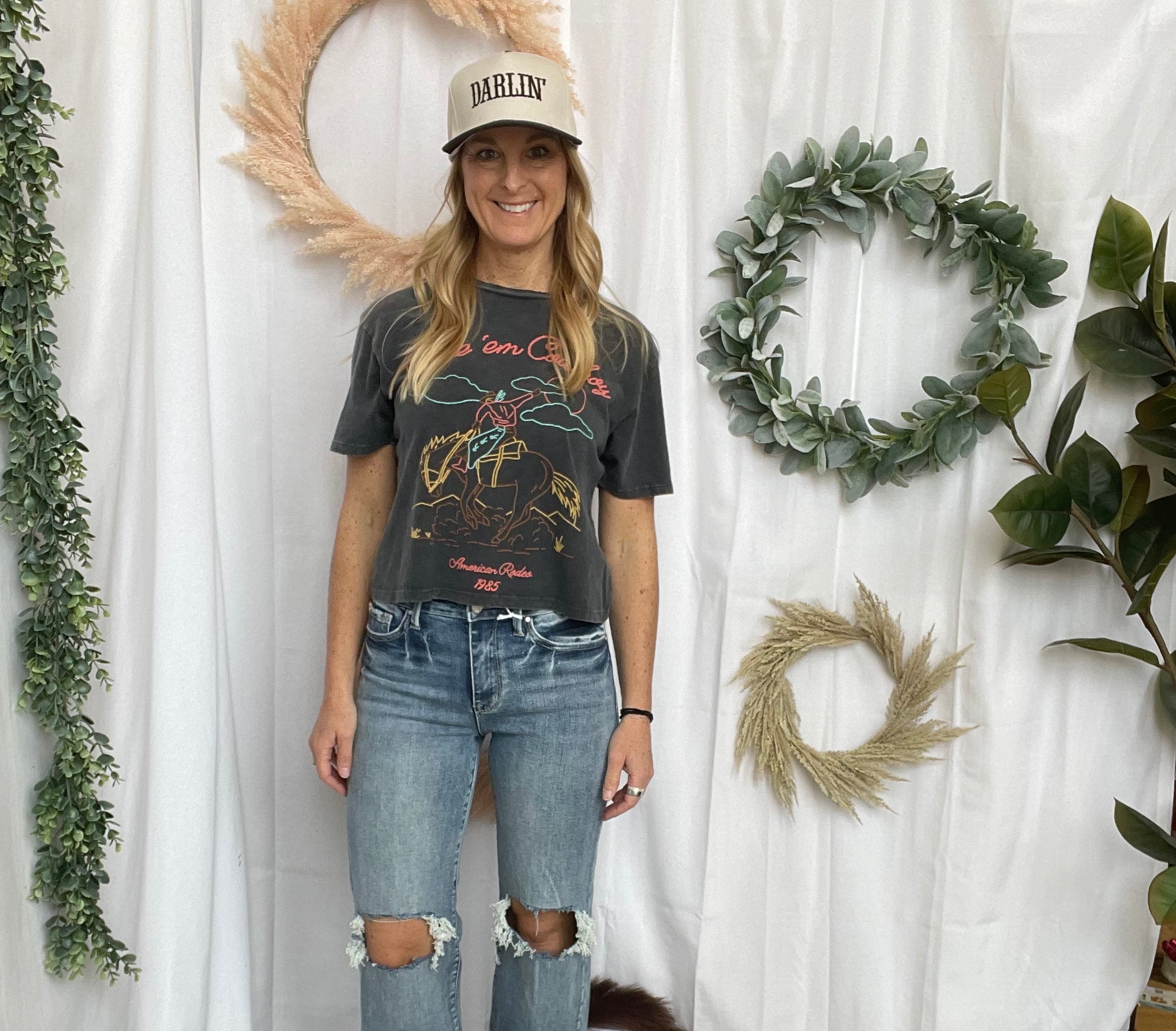 Petra Destroyed Wide Leg Jeans-Jeans-petra-The Silo Boutique, Women's Fashion Boutique Located in Warren and Grand Forks North Dakota