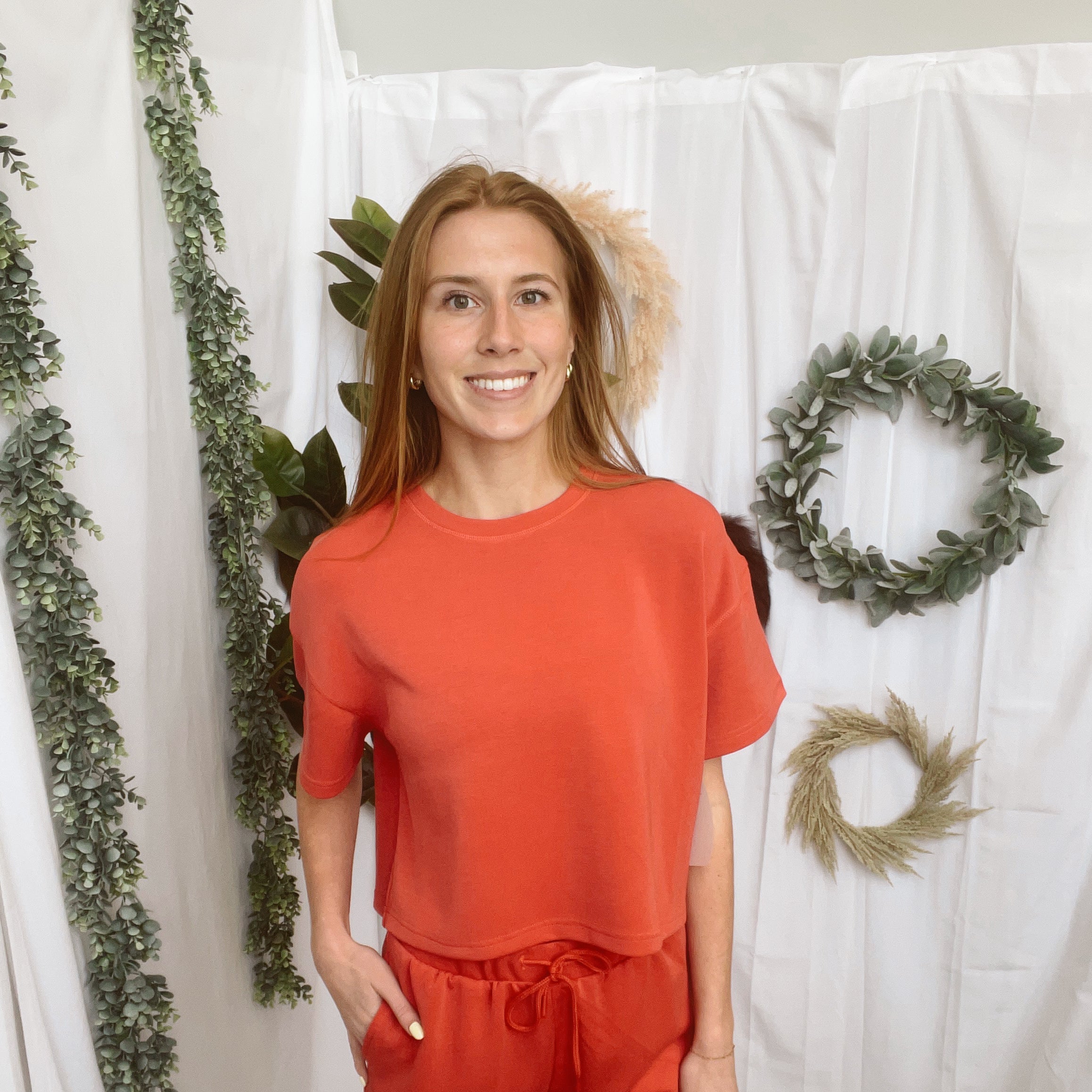 Mono B Laguna Short Set-Red-Outfit Sets-mono b-The Silo Boutique, Women's Fashion Boutique Located in Warren and Grand Forks North Dakota