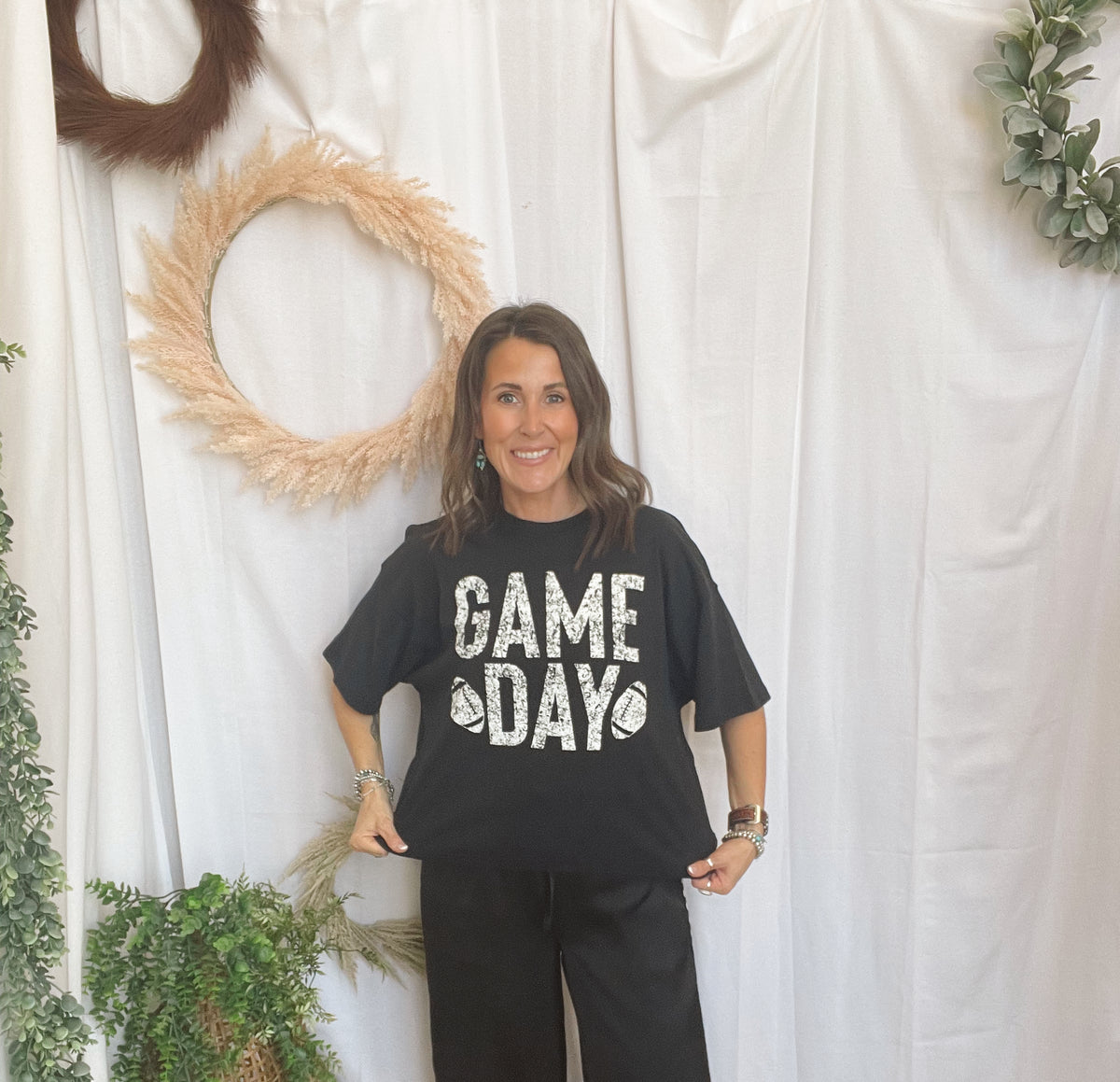 Rusie Football Game Day Tee-Graphic Tees-rustee clothing-The Silo Boutique, Women's Fashion Boutique Located in Warren and Grand Forks North Dakota