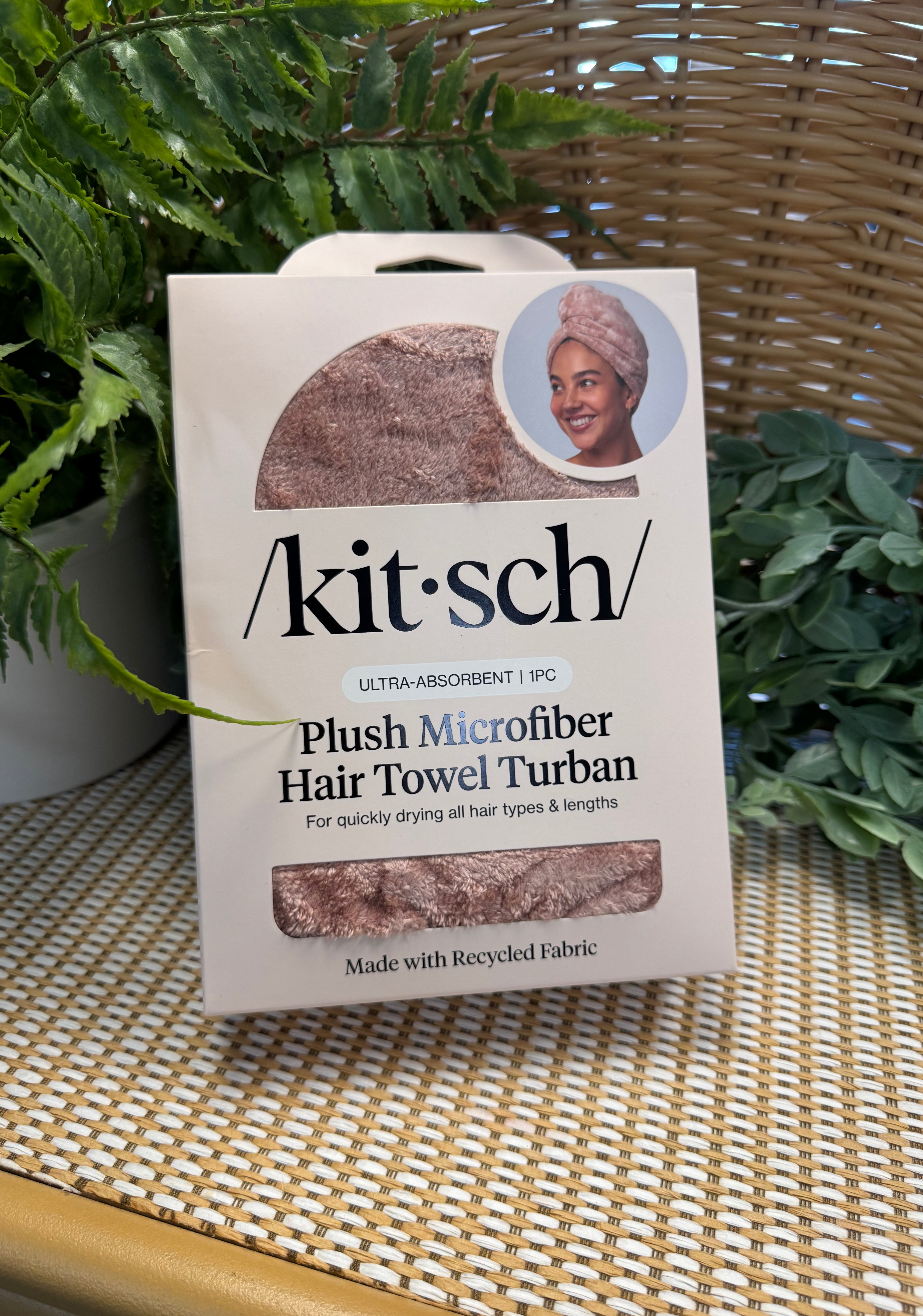 Kitsch Microfiber Hair Towel-Terracotta-Hair Accessories-kitsch-The Silo Boutique, Women's Fashion Boutique Located in Warren and Grand Forks North Dakota