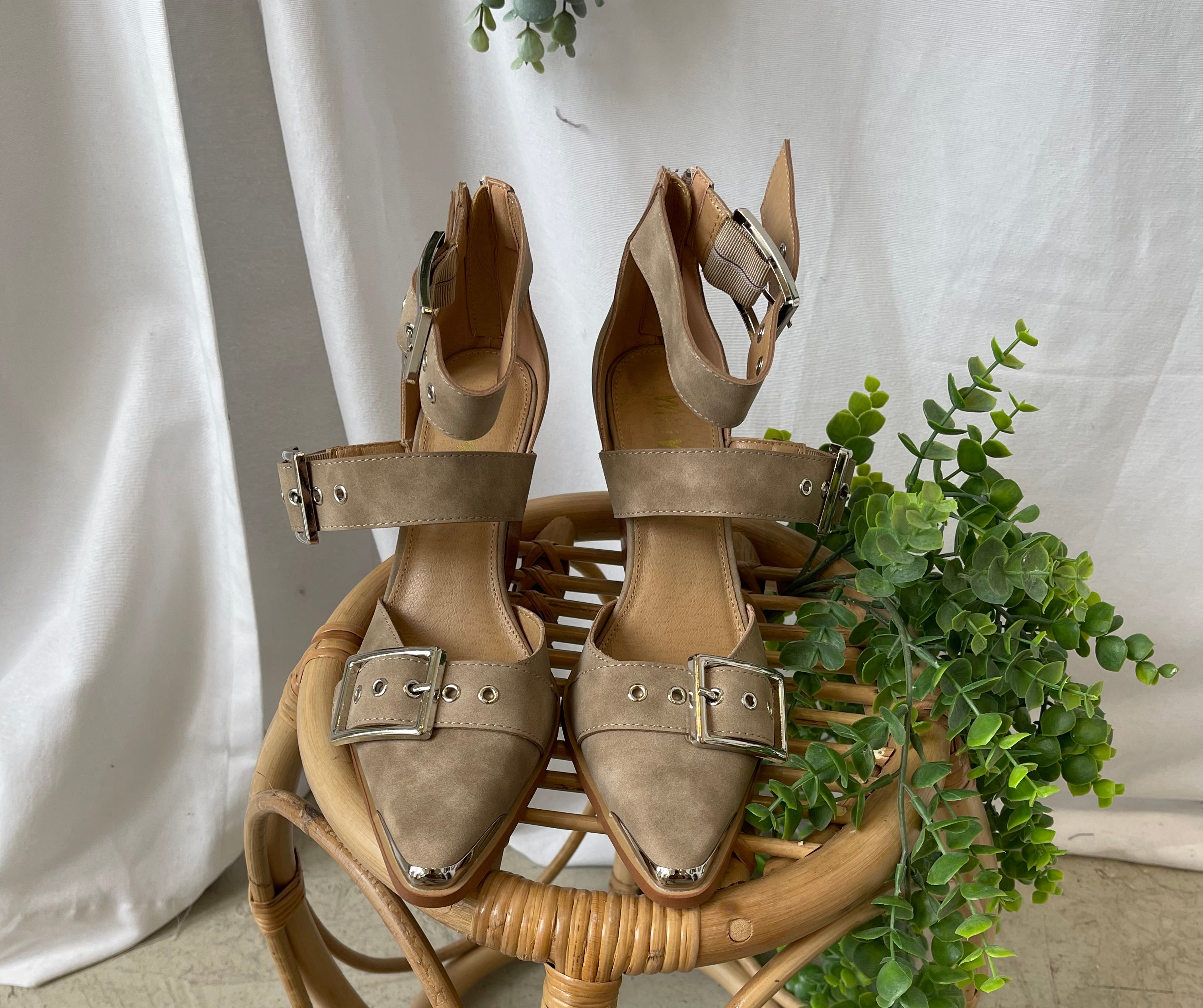 MiiM Hendrix Bootie-Taupe-Boots-miracle mile-The Silo Boutique, Women's Fashion Boutique Located in Warren and Grand Forks North Dakota