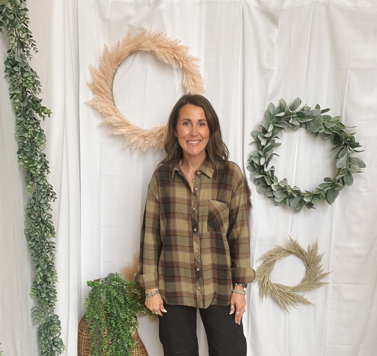 Be Cool Sunset Flannel-Cardigans-be cool-The Silo Boutique, Women's Fashion Boutique Located in Warren and Grand Forks North Dakota