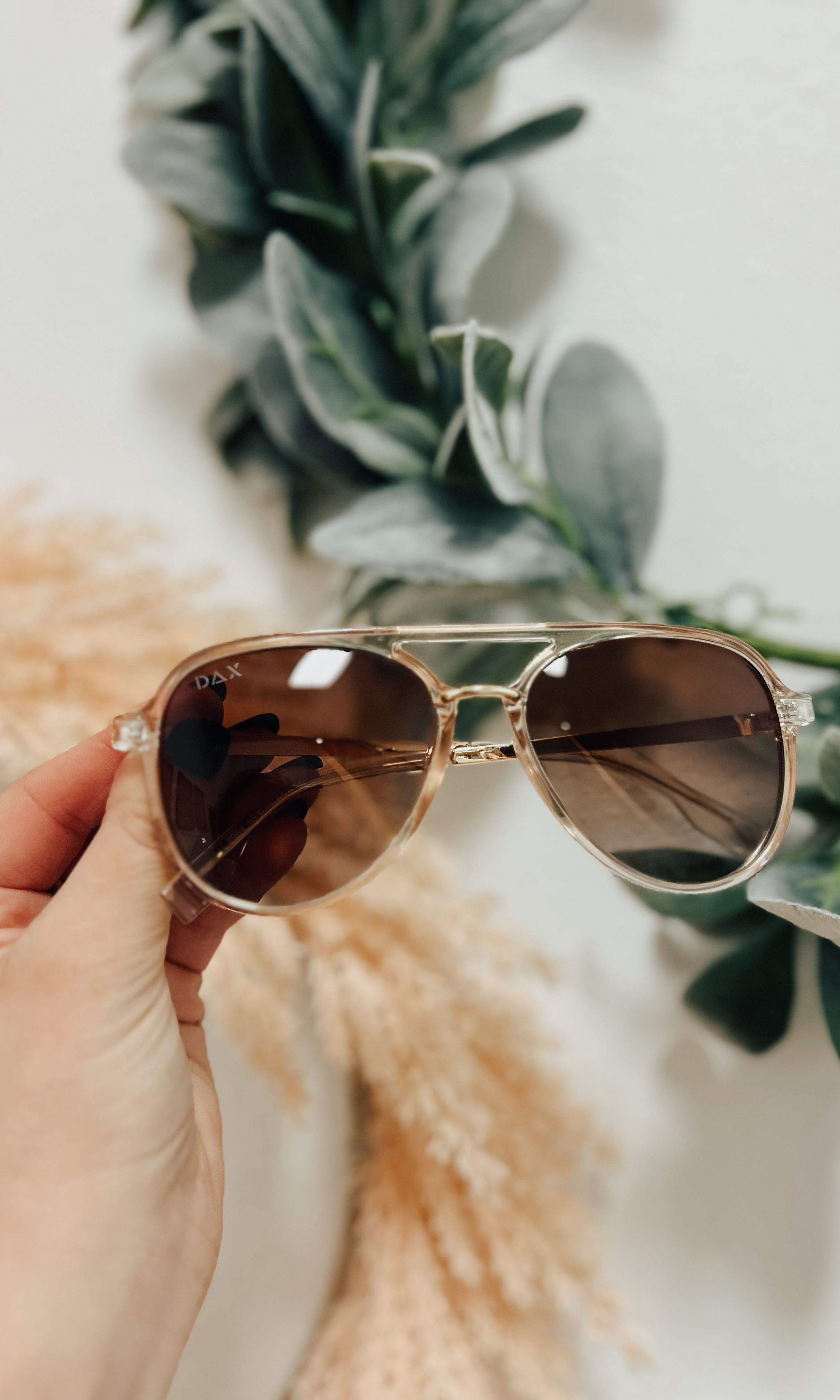 Dax Earhart Clear Sunglasses-Sunglasses-dax-The Silo Boutique, Women's Fashion Boutique Located in Warren and Grand Forks North Dakota