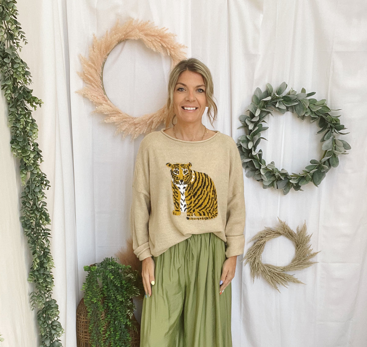 By Together Little Tiger Sweater-Cardigans-by together-The Silo Boutique, Women's Fashion Boutique Located in Warren and Grand Forks North Dakota