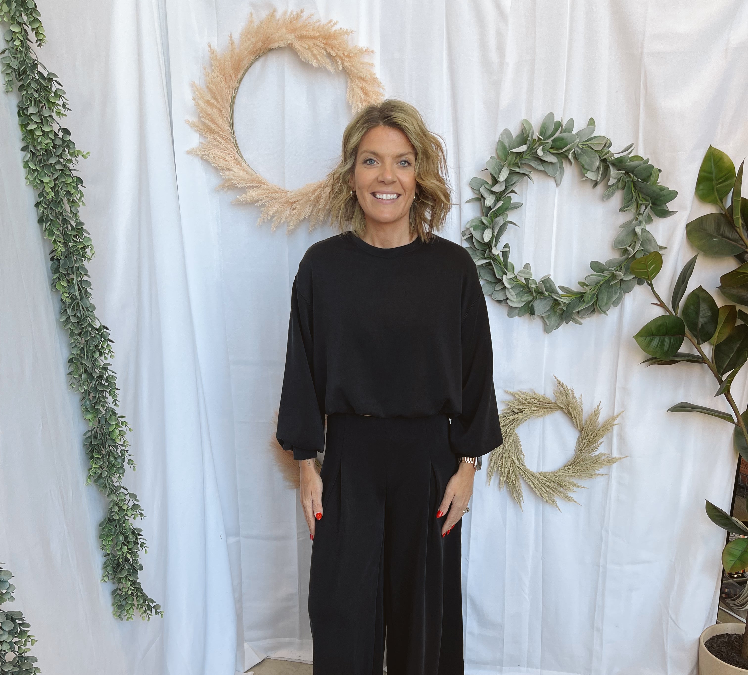 Modal Wide Leg So Soft Pants-Black-Final sale-Pants-curds-The Silo Boutique, Women's Fashion Boutique Located in Warren and Grand Forks North Dakota