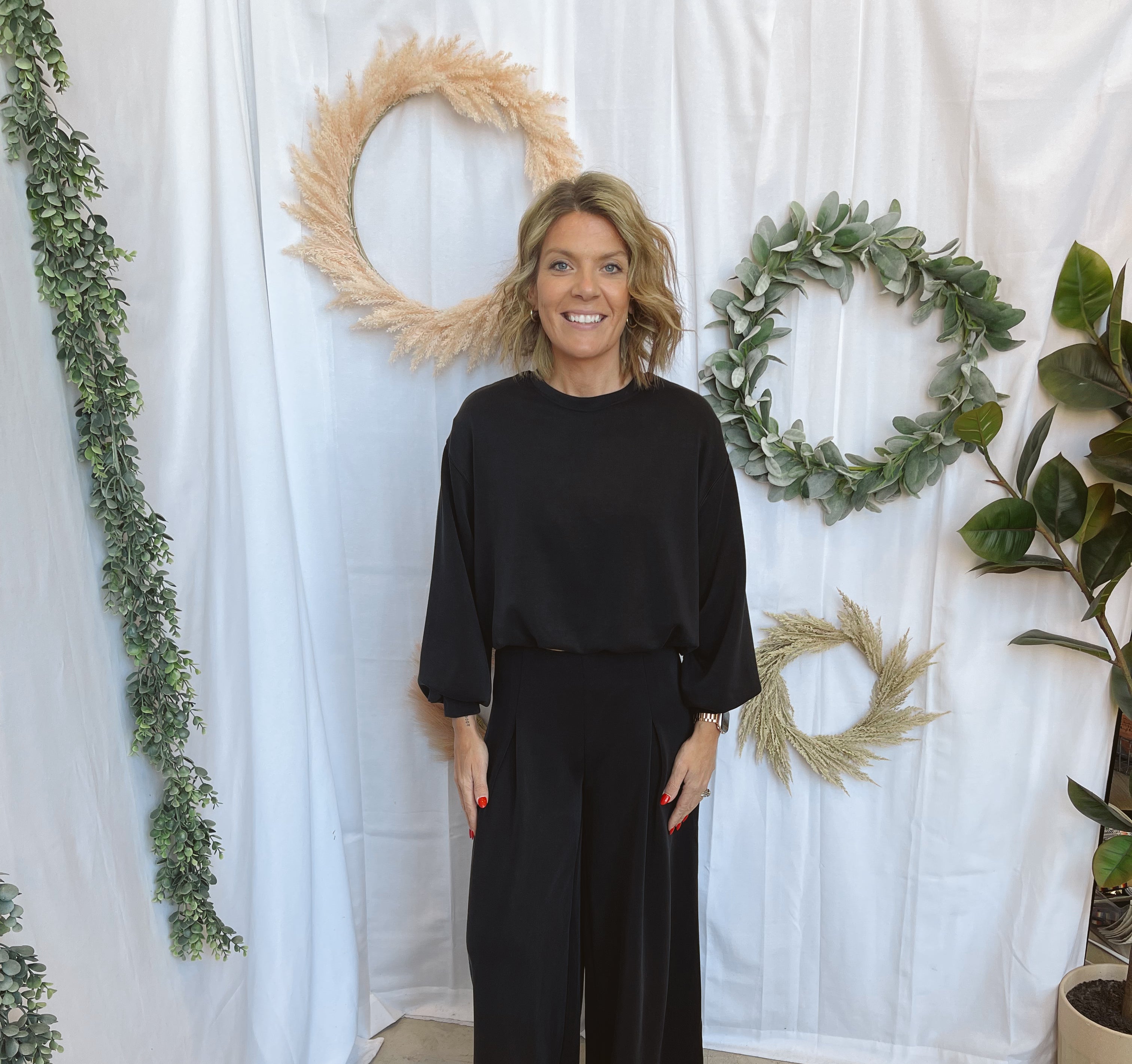 Modal Wide Leg So Soft Pants-Black-Pants-curds-The Silo Boutique, Women's Fashion Boutique Located in Warren and Grand Forks North Dakota