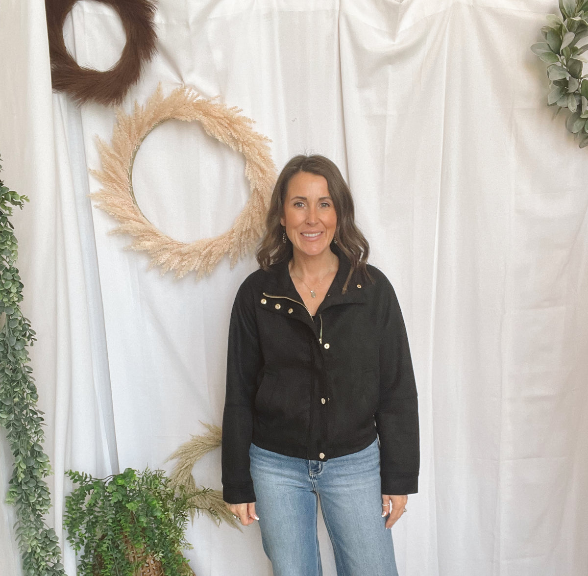 Quinn Suede Jacket-Black-Coats & Jackets-hyfve-The Silo Boutique, Women's Fashion Boutique Located in Warren and Grand Forks North Dakota