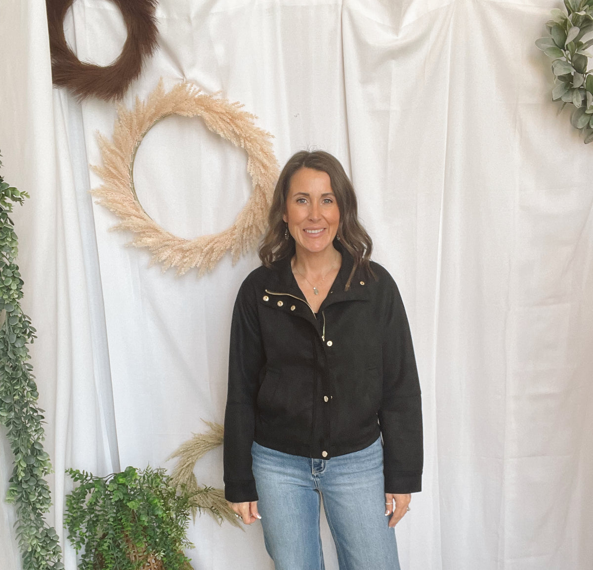 Quinn Suede Jacket-Black-Coats & Jackets-hyfve-The Silo Boutique, Women's Fashion Boutique Located in Warren and Grand Forks North Dakota