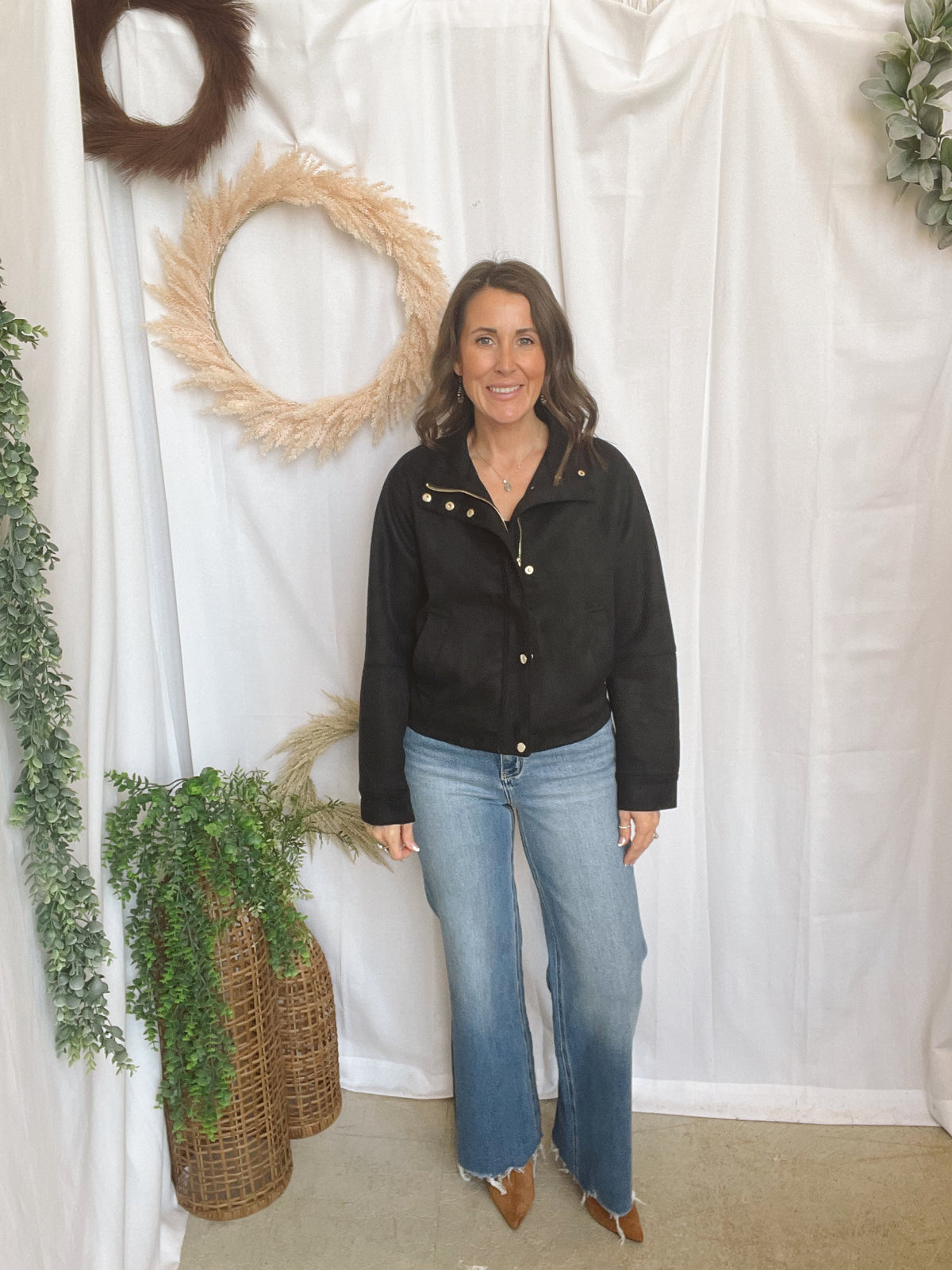 Quinn Suede Jacket-Black-Coats & Jackets-hyfve-The Silo Boutique, Women's Fashion Boutique Located in Warren and Grand Forks North Dakota