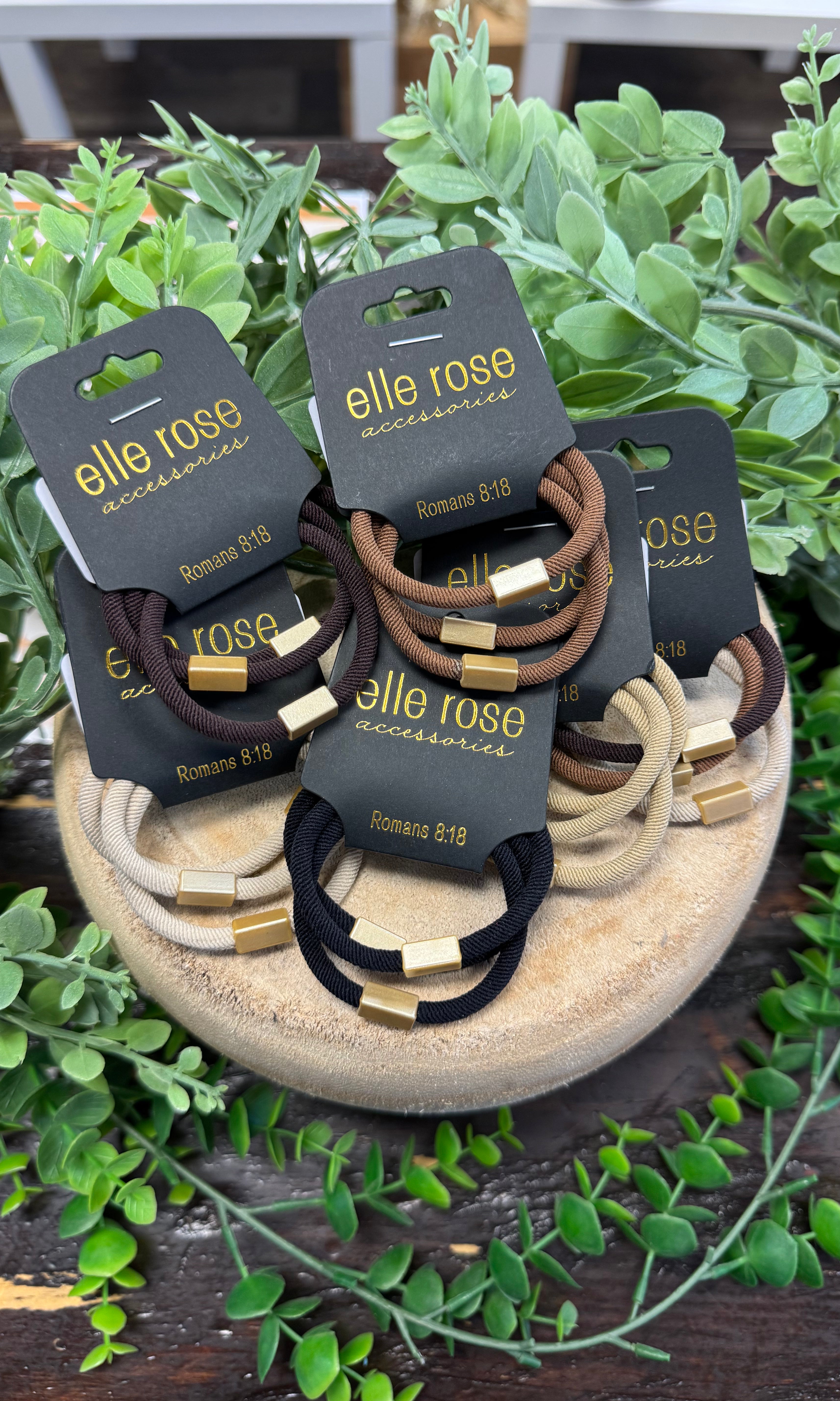 Elastic Hair Tie Bracelet Trio-Hair Accessories-scented-The Silo Boutique, Women's Fashion Boutique Located in Warren and Grand Forks North Dakota