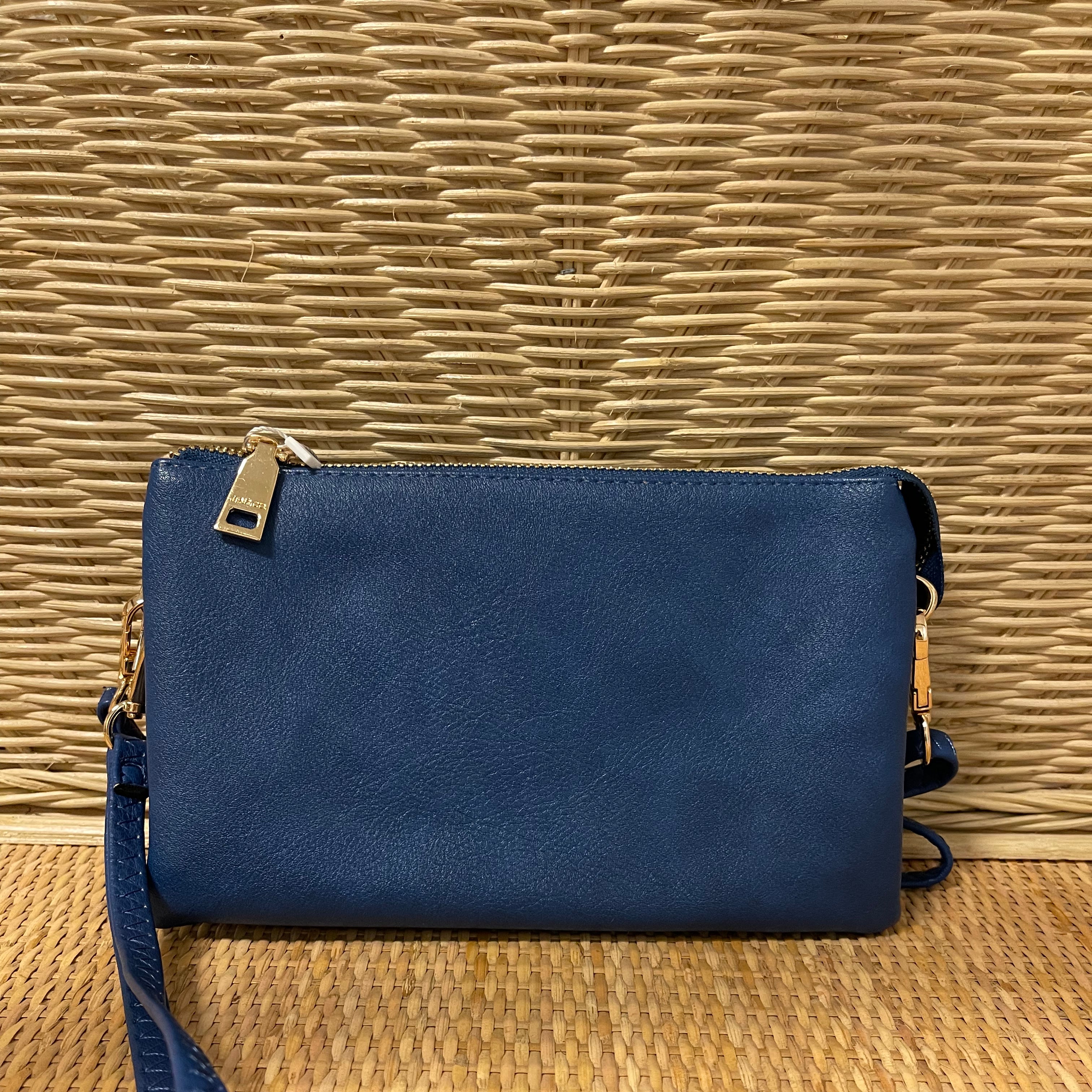 Riley 3 Compartment Crossbody/Wristlet-Crossbody Purses-Jen and Co-The Silo Boutique, Women's Fashion Boutique Located in Warren and Grand Forks North Dakota