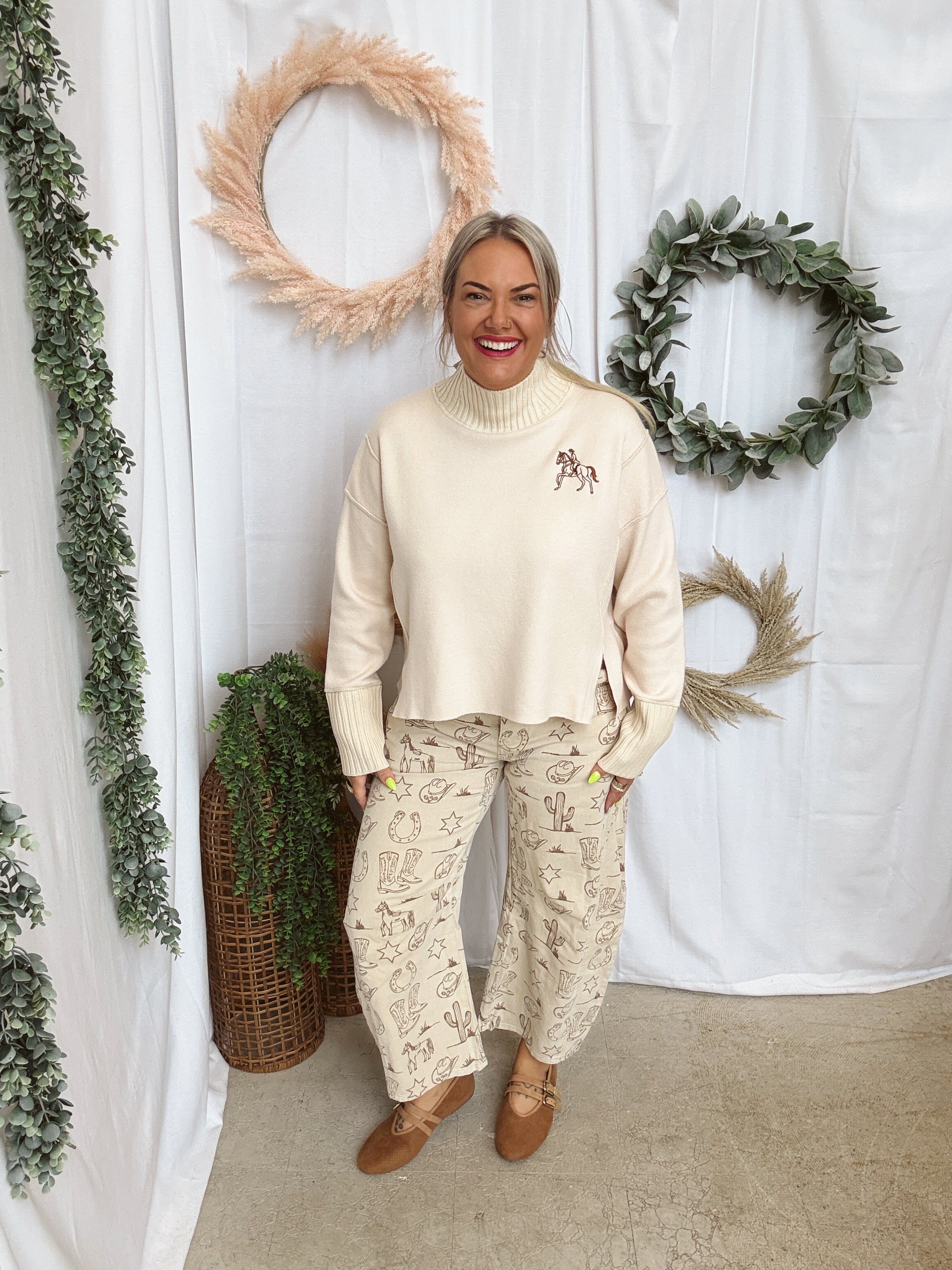 Wild West Latte Barrel Jeans-Jeans-eesome-The Silo Boutique, Women's Fashion Boutique Located in Warren and Grand Forks North Dakota