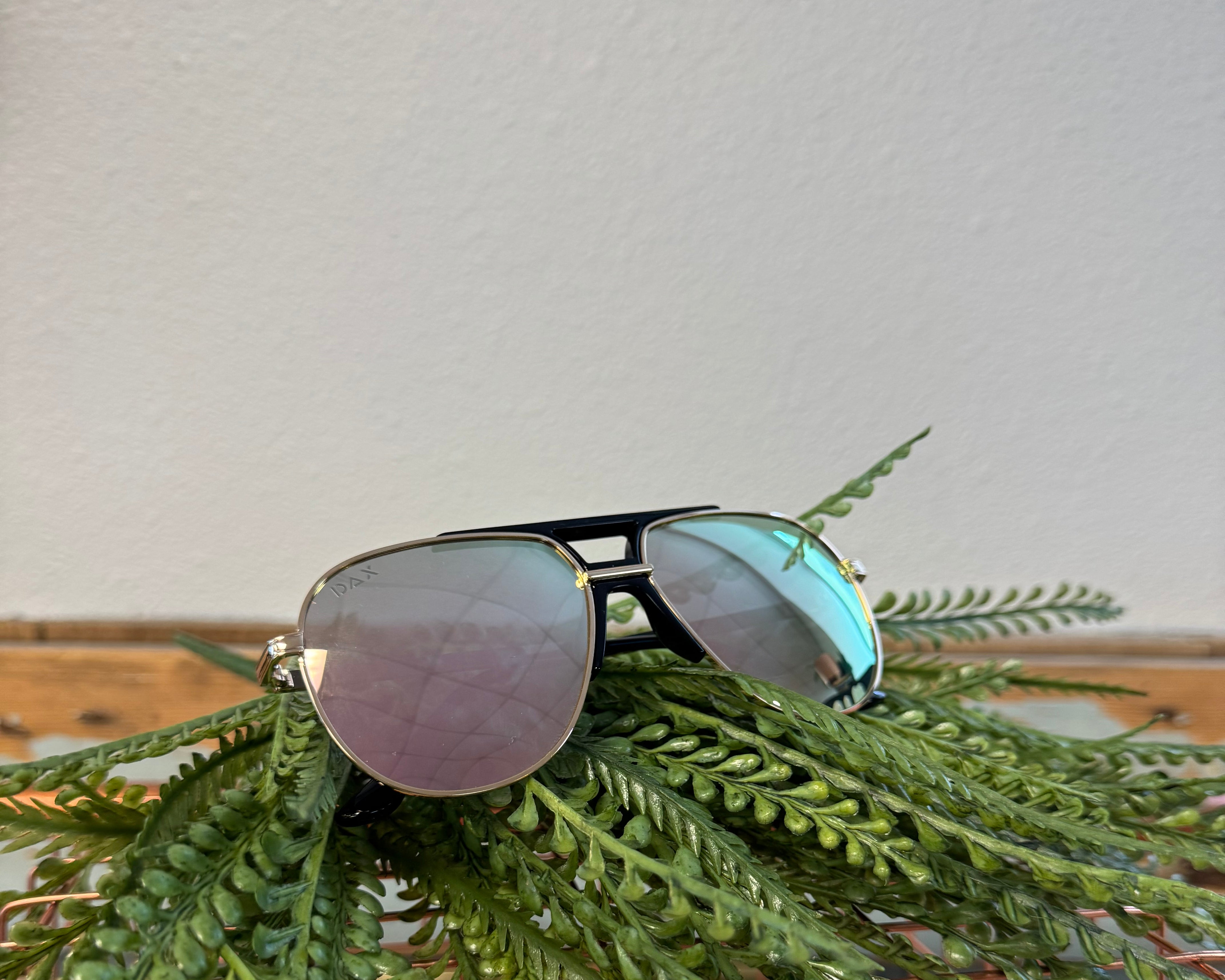 Dax Brooks Gold Sunglasses-Sunglasses-dax-The Silo Boutique, Women's Fashion Boutique Located in Warren and Grand Forks North Dakota