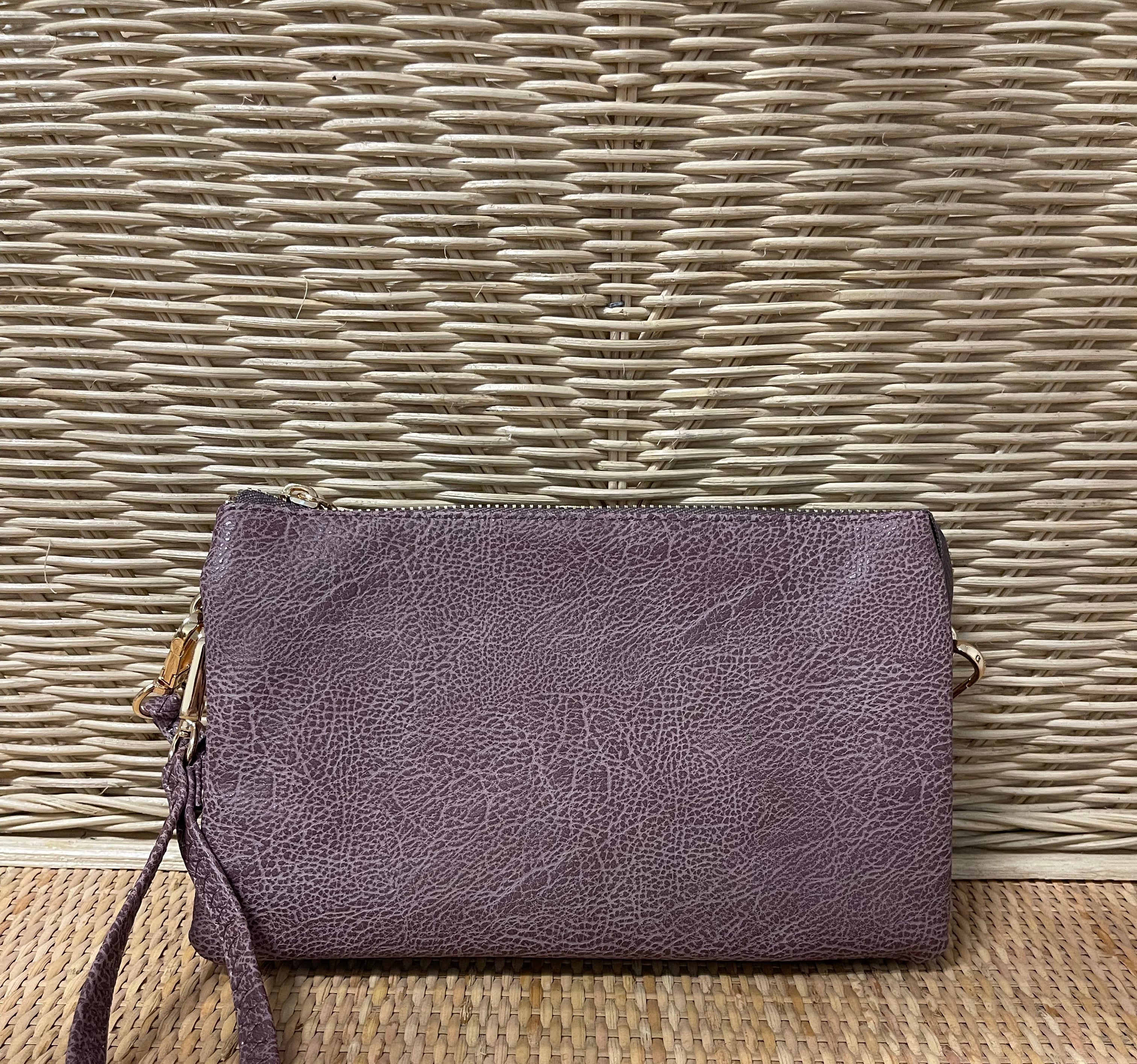 Riley 3 Compartment Crossbody/Wristlet-Crossbody Purses-Jen and Co-The Silo Boutique, Women's Fashion Boutique Located in Warren and Grand Forks North Dakota