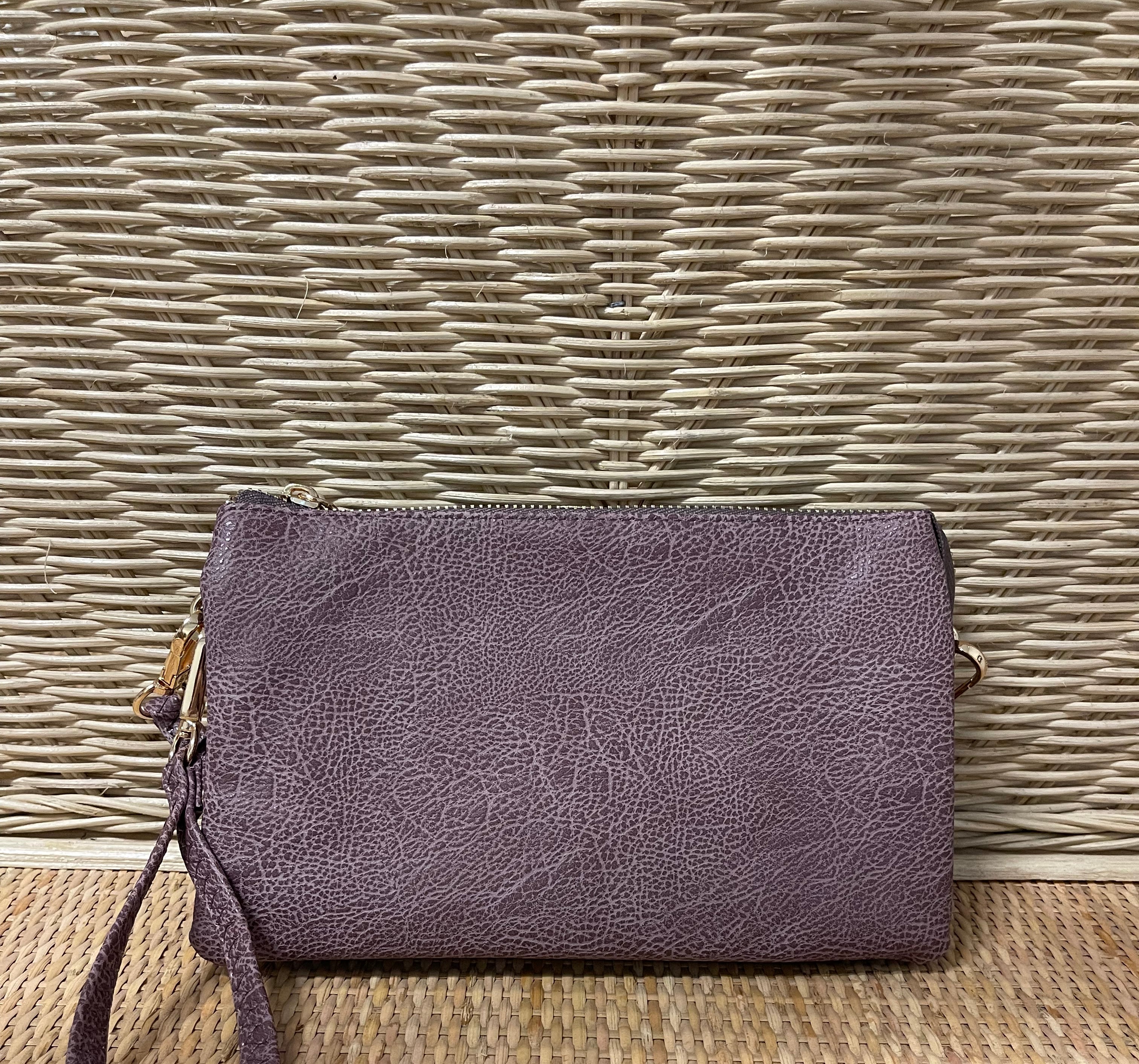 Riley 3 Compartment Crossbody/Wristlet-Crossbody Purses-Jen and Co-The Silo Boutique, Women's Fashion Boutique Located in Warren and Grand Forks North Dakota