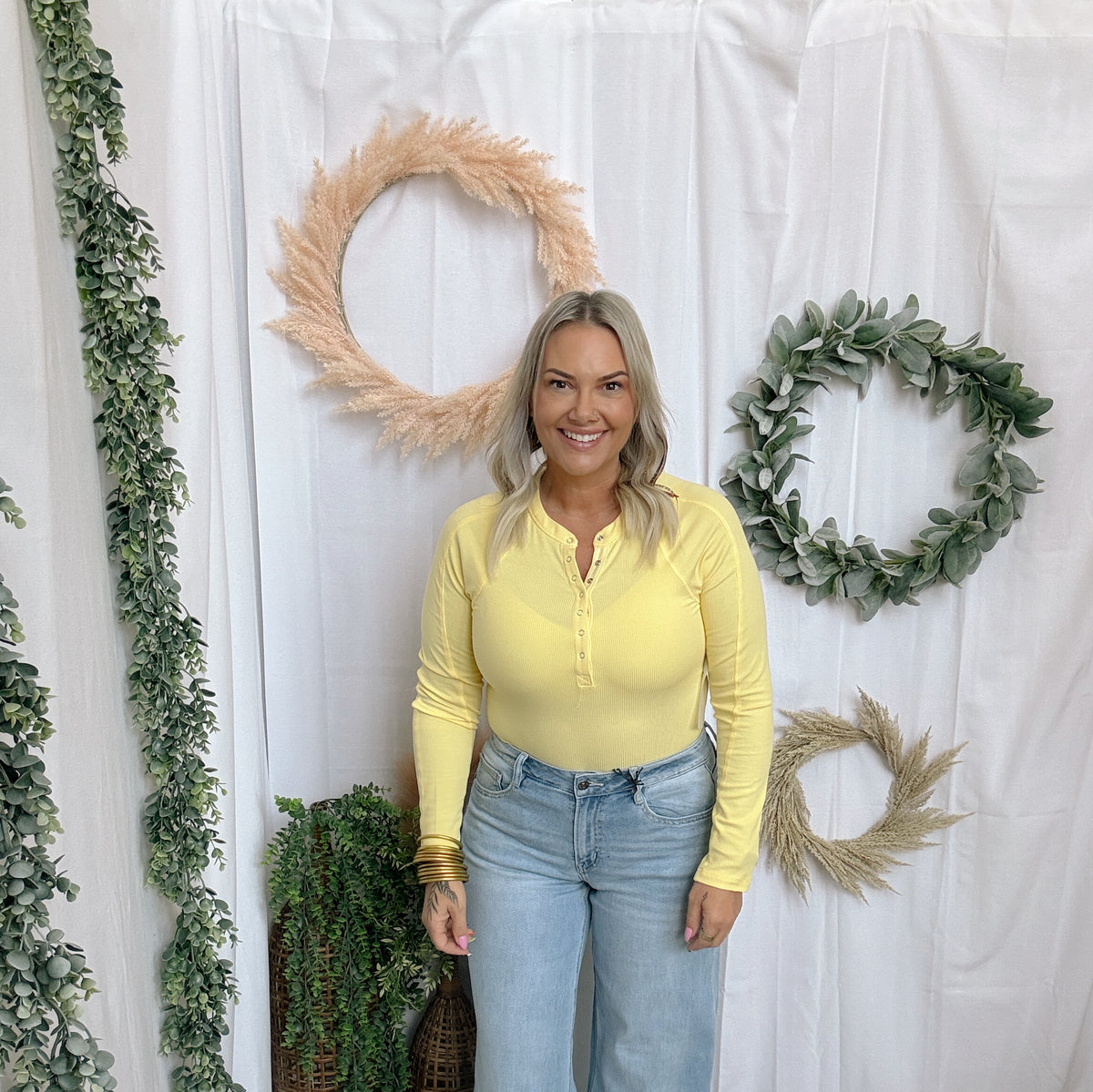 Mono B Essential Henley Top-Long Sleeve Tops-mono b-The Silo Boutique, Women's Fashion Boutique Located in Warren and Grand Forks North Dakota