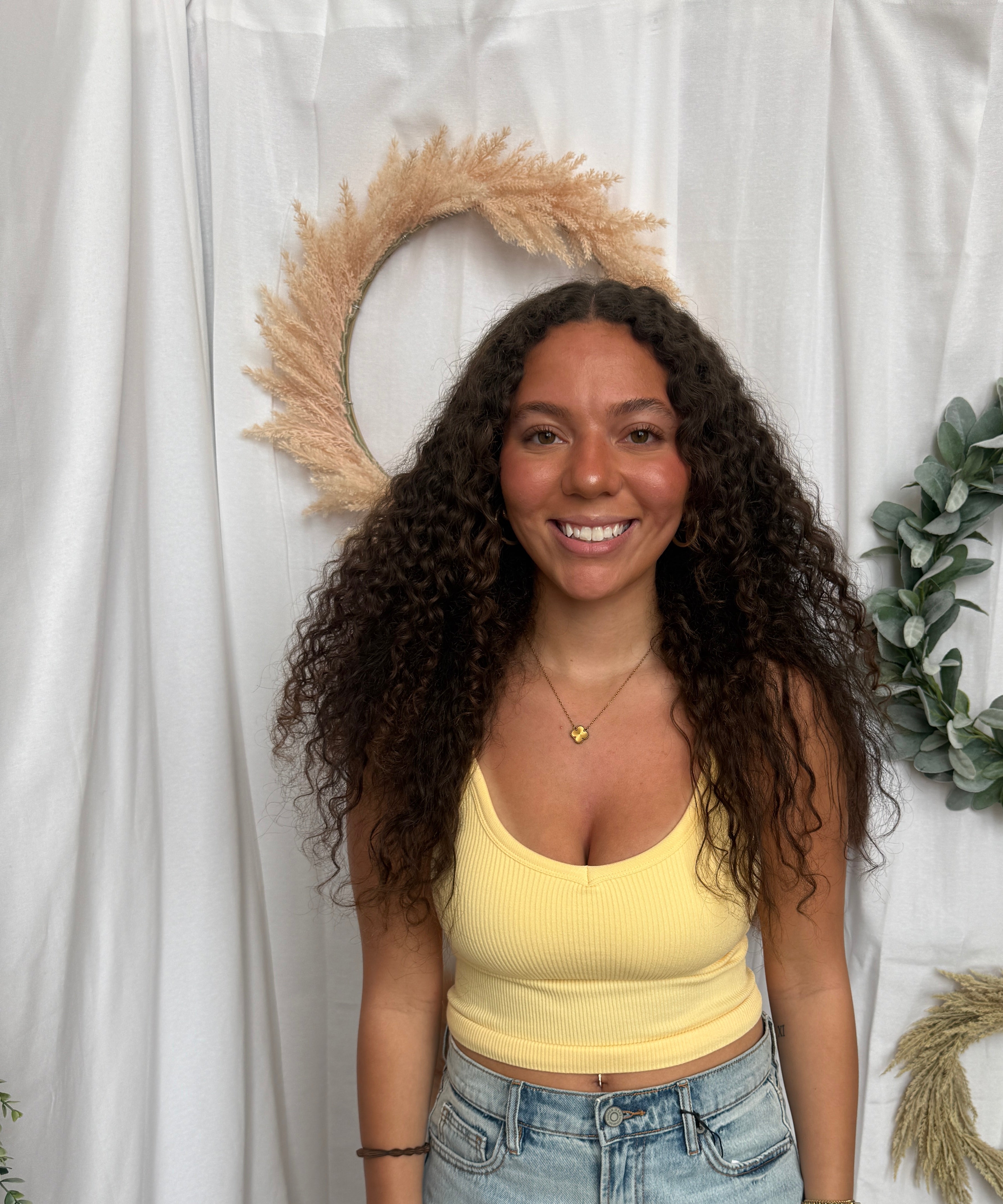 Ribbed V Neck Cami Bra-Yellow-Bralettes-by together-The Silo Boutique, Women's Fashion Boutique Located in Warren and Grand Forks North Dakota