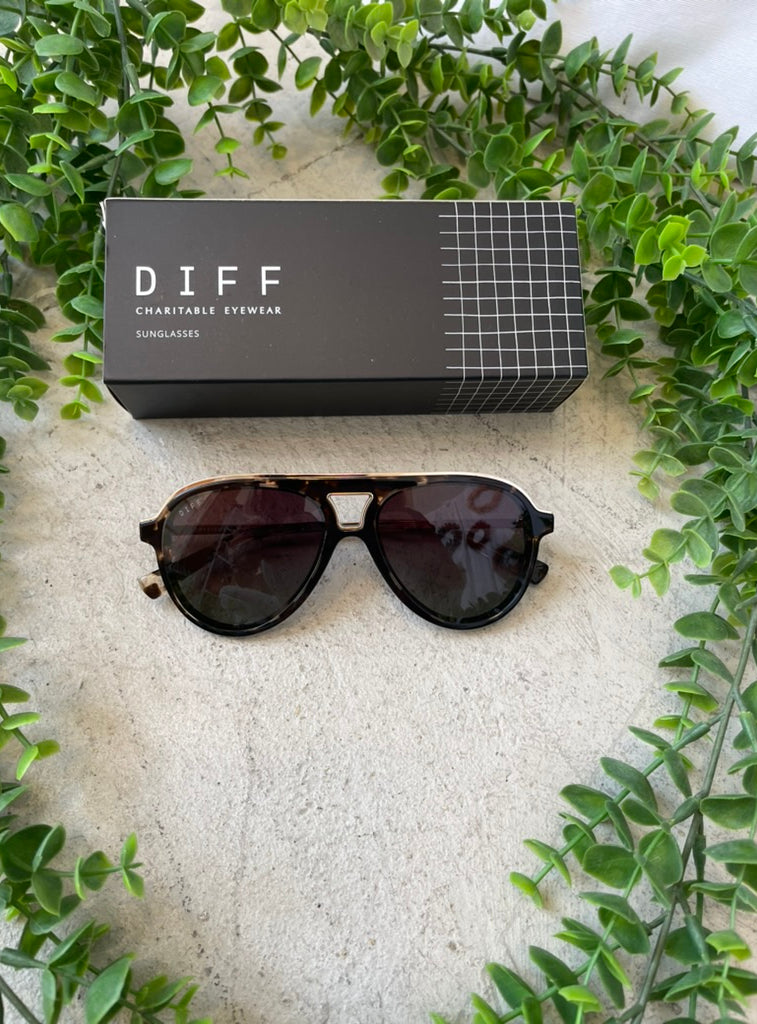 Diff Sunglasses - Tosca III Espresso Tort-Sunglasses-Diff-The Silo Boutique, Women's Fashion Boutique Located in Warren and Grand Forks North Dakota