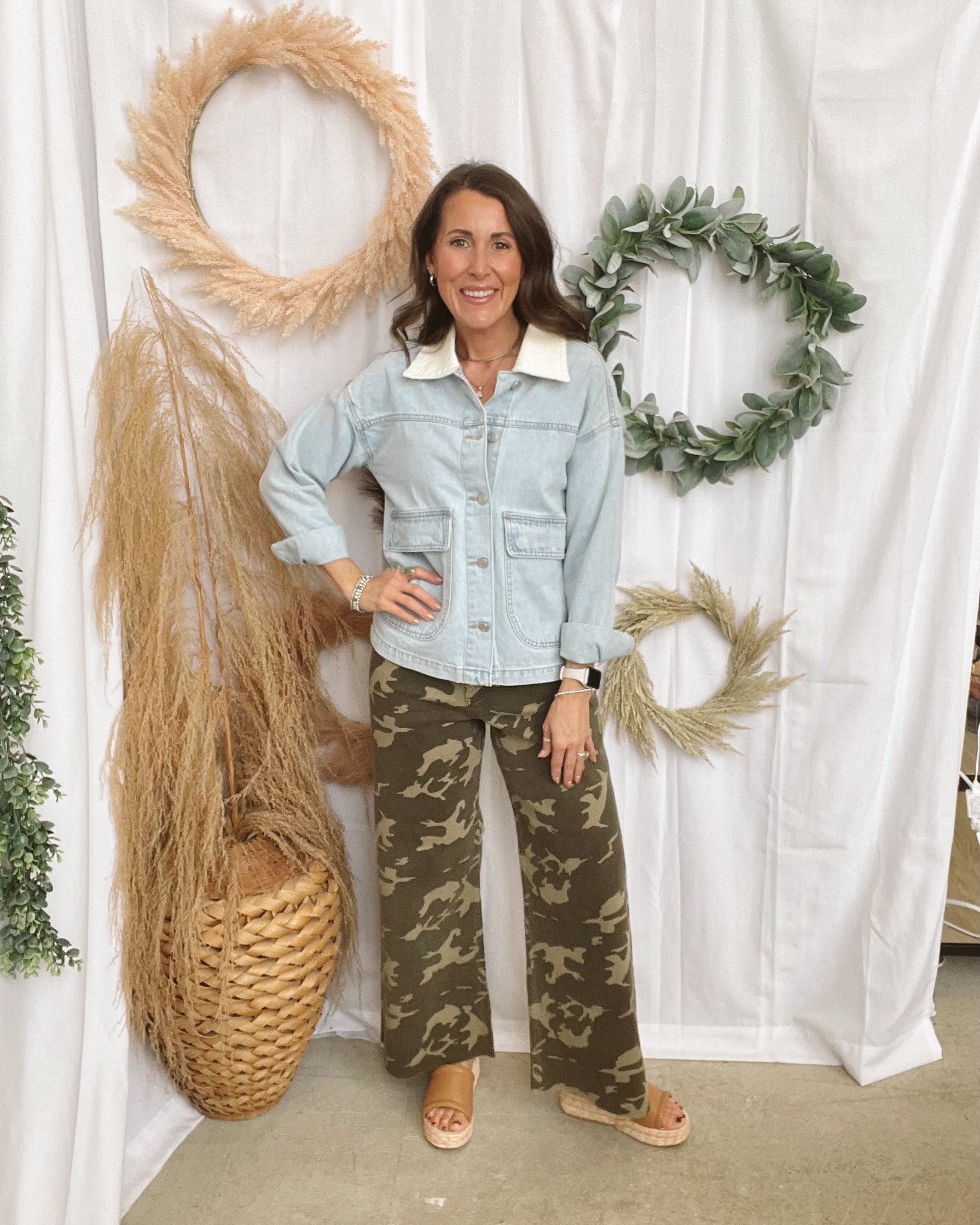 Elan Light Blue Denim Jacket-Coats & Jackets-elan-The Silo Boutique, Women's Fashion Boutique Located in Warren and Grand Forks North Dakota