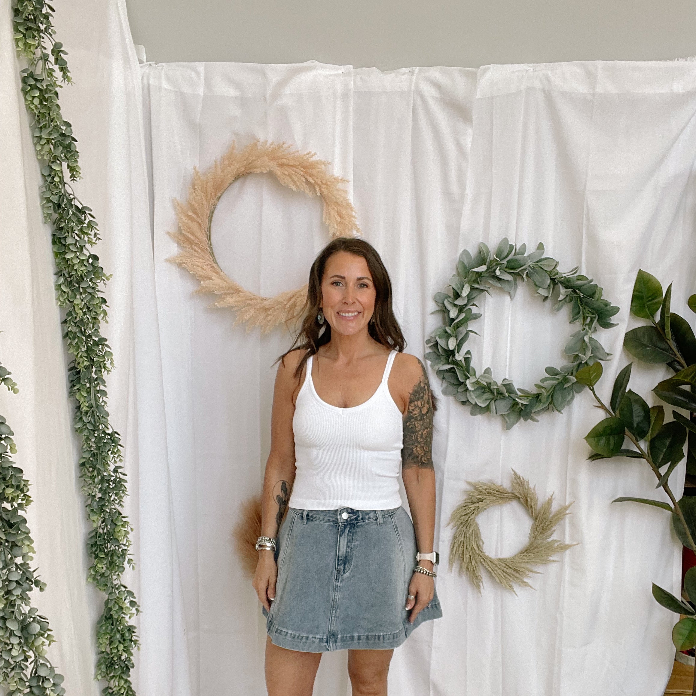 Lulu Denim Skirt-Skirts-hem and thread-The Silo Boutique, Women's Fashion Boutique Located in Warren and Grand Forks North Dakota