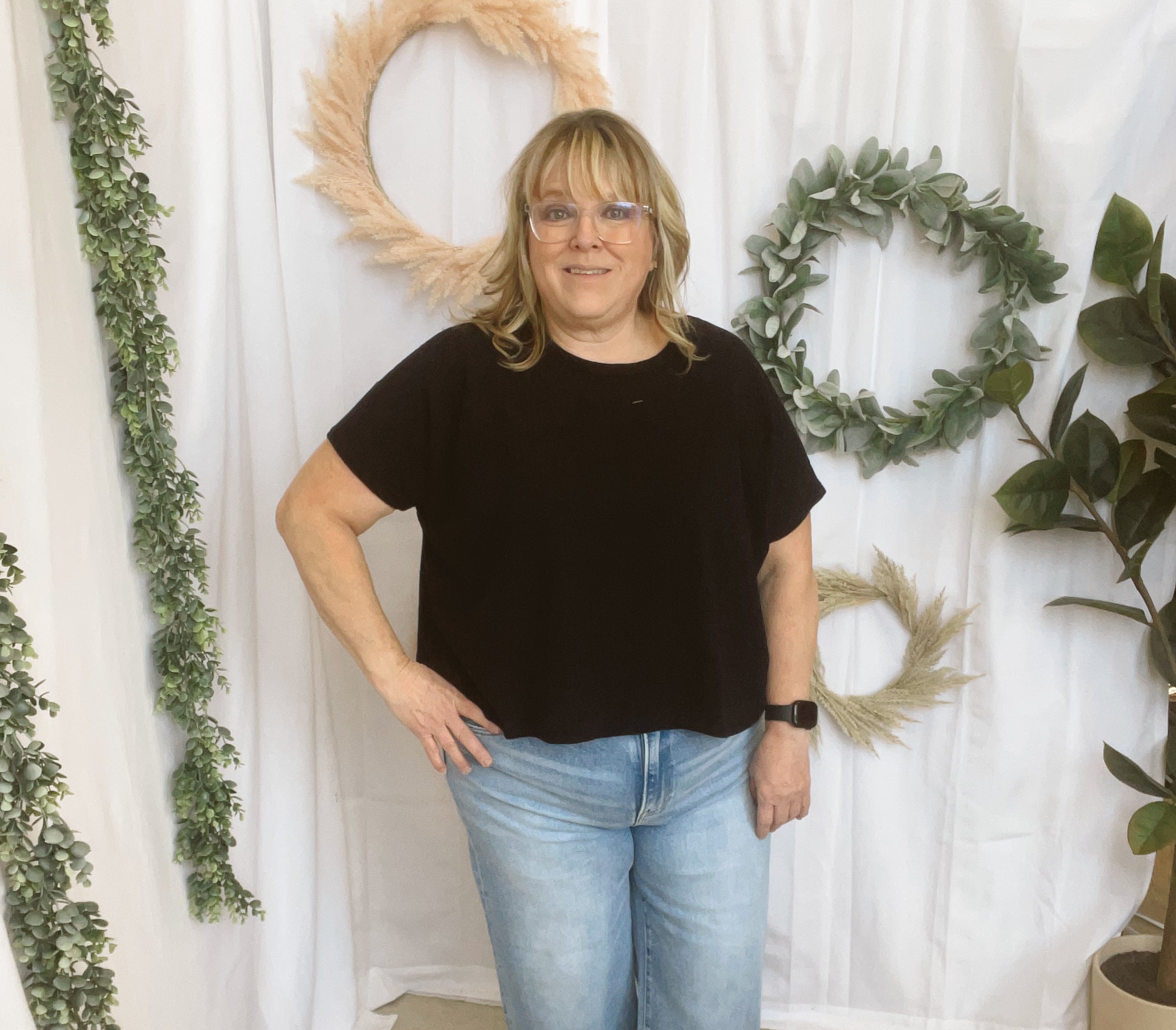 Julie Slub Oversized Tee-Short Sleeve Tops-Zenana-The Silo Boutique, Women's Fashion Boutique Located in Warren and Grand Forks North Dakota