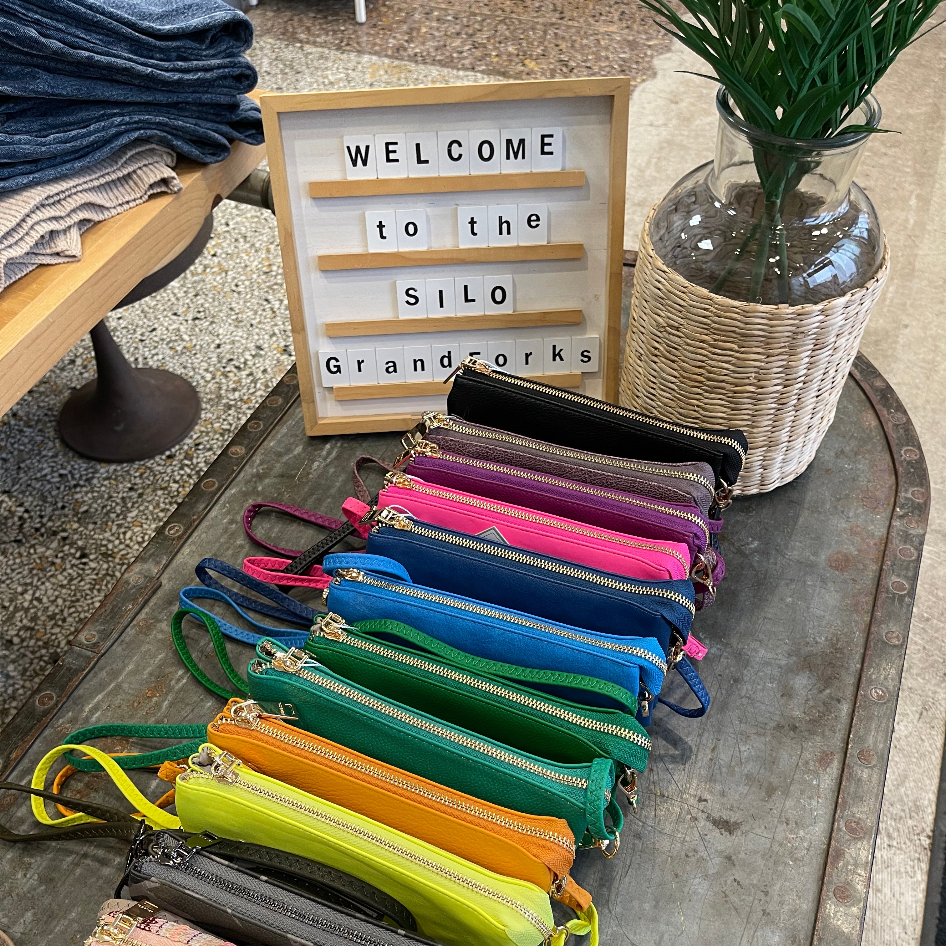 Riley 3 Compartment Crossbody/Wristlet-Crossbody Purses-Jen and Co-The Silo Boutique, Women's Fashion Boutique Located in Warren and Grand Forks North Dakota