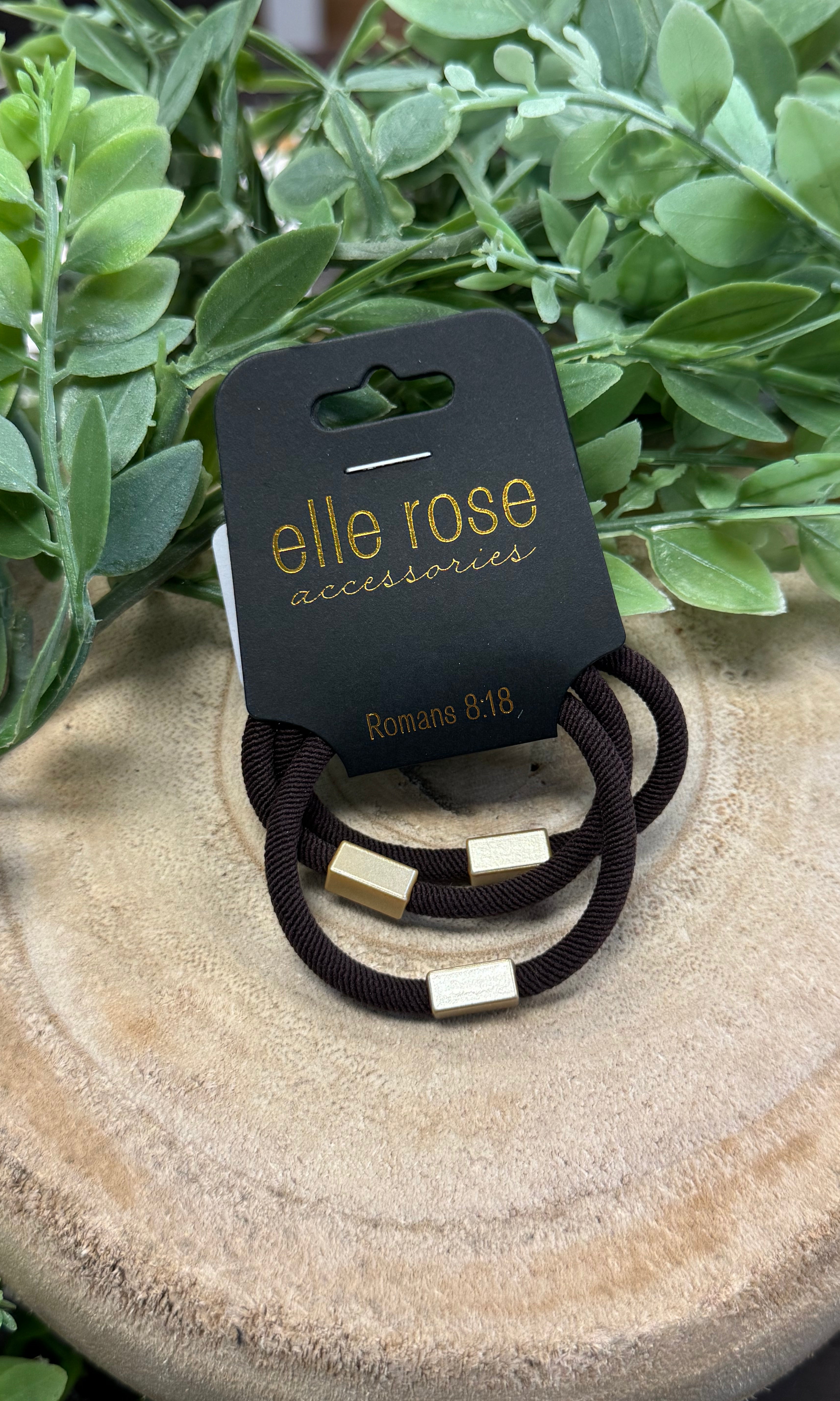 Elastic Hair Tie Bracelet Trio-Hair Accessories-scented-The Silo Boutique, Women's Fashion Boutique Located in Warren and Grand Forks North Dakota