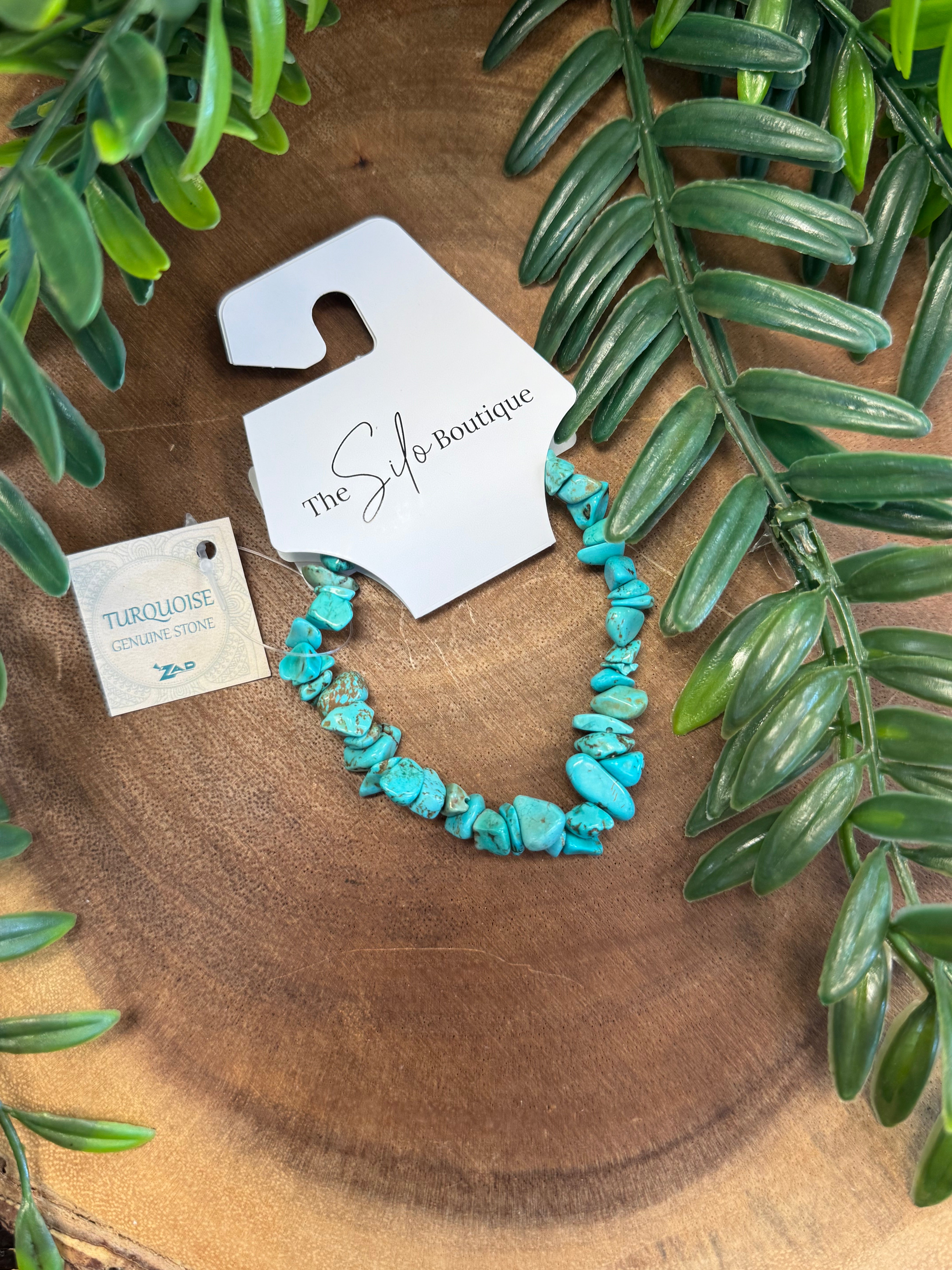 Turquoise Stretch Bracelet-Bracelets-zad-The Silo Boutique, Women's Fashion Boutique Located in Warren and Grand Forks North Dakota