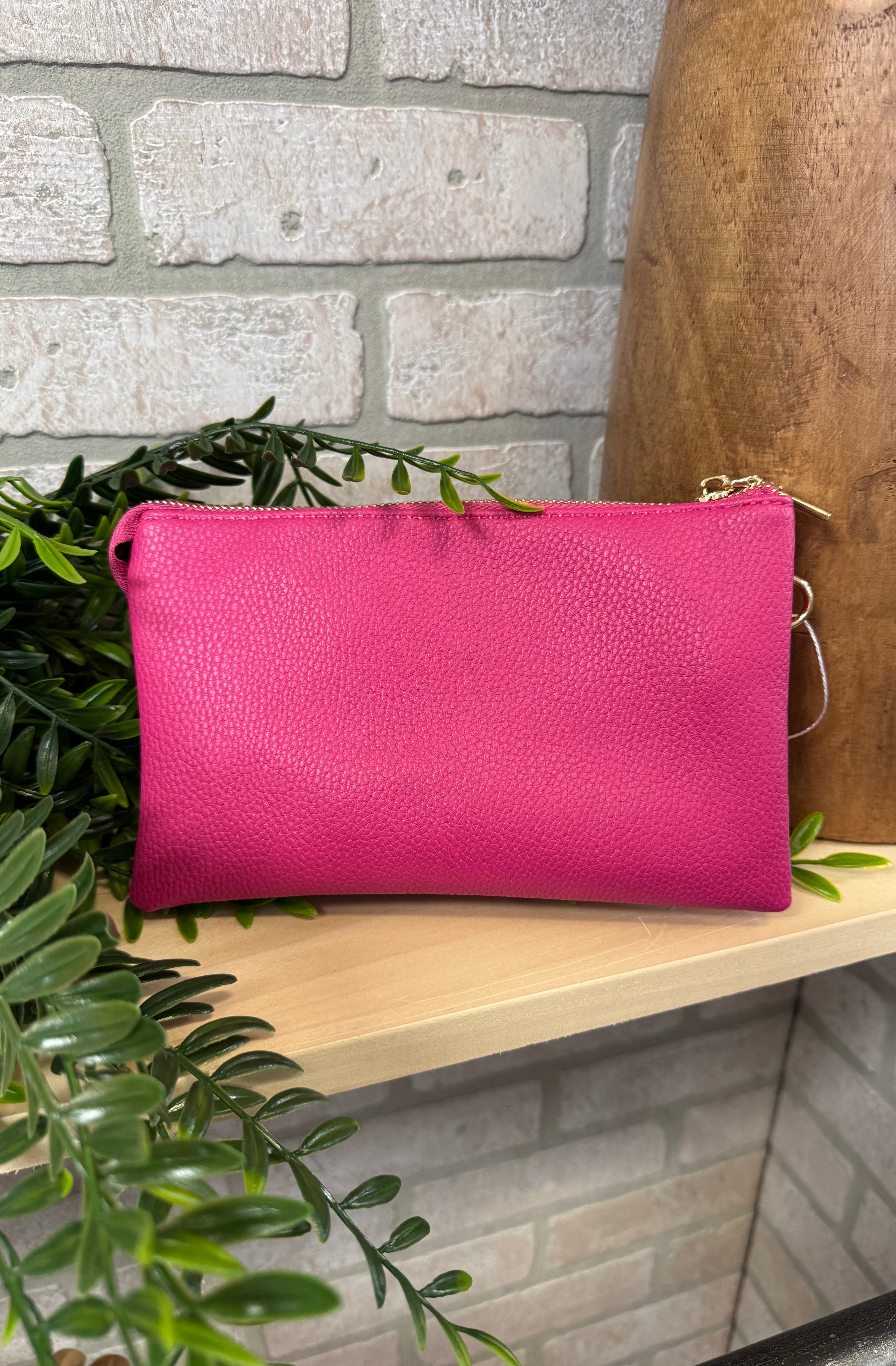 Riley 3 Compartment Crossbody/Wristlet-Crossbody Purses-Jen and Co-The Silo Boutique, Women's Fashion Boutique Located in Warren and Grand Forks North Dakota