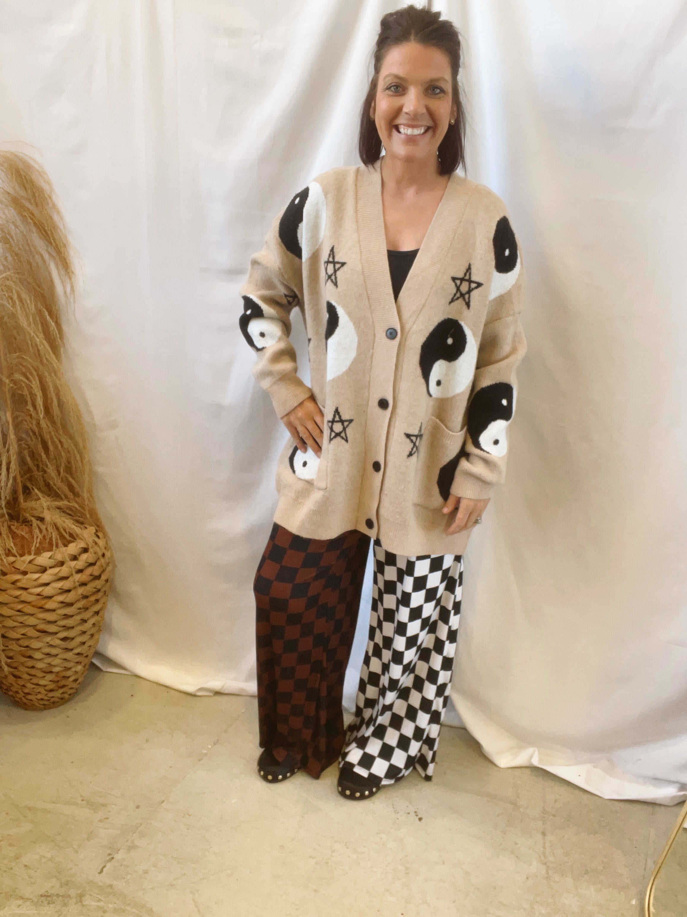 Jade Split Decision Checkered Pants-Pants-jade-The Silo Boutique, Women's Fashion Boutique Located in Warren and Grand Forks North Dakota