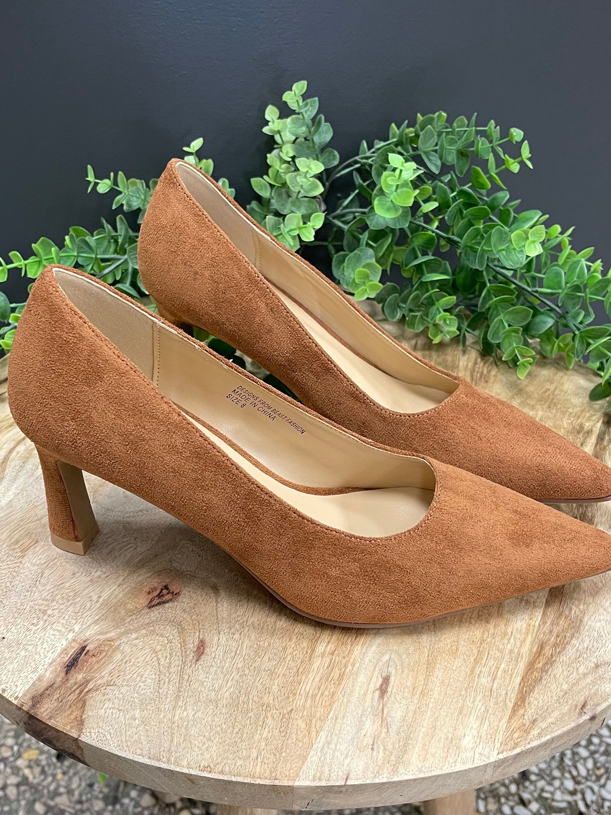 Beast Camel Trinee Heel-Mules-Beast-The Silo Boutique, Women's Fashion Boutique Located in Warren and Grand Forks North Dakota