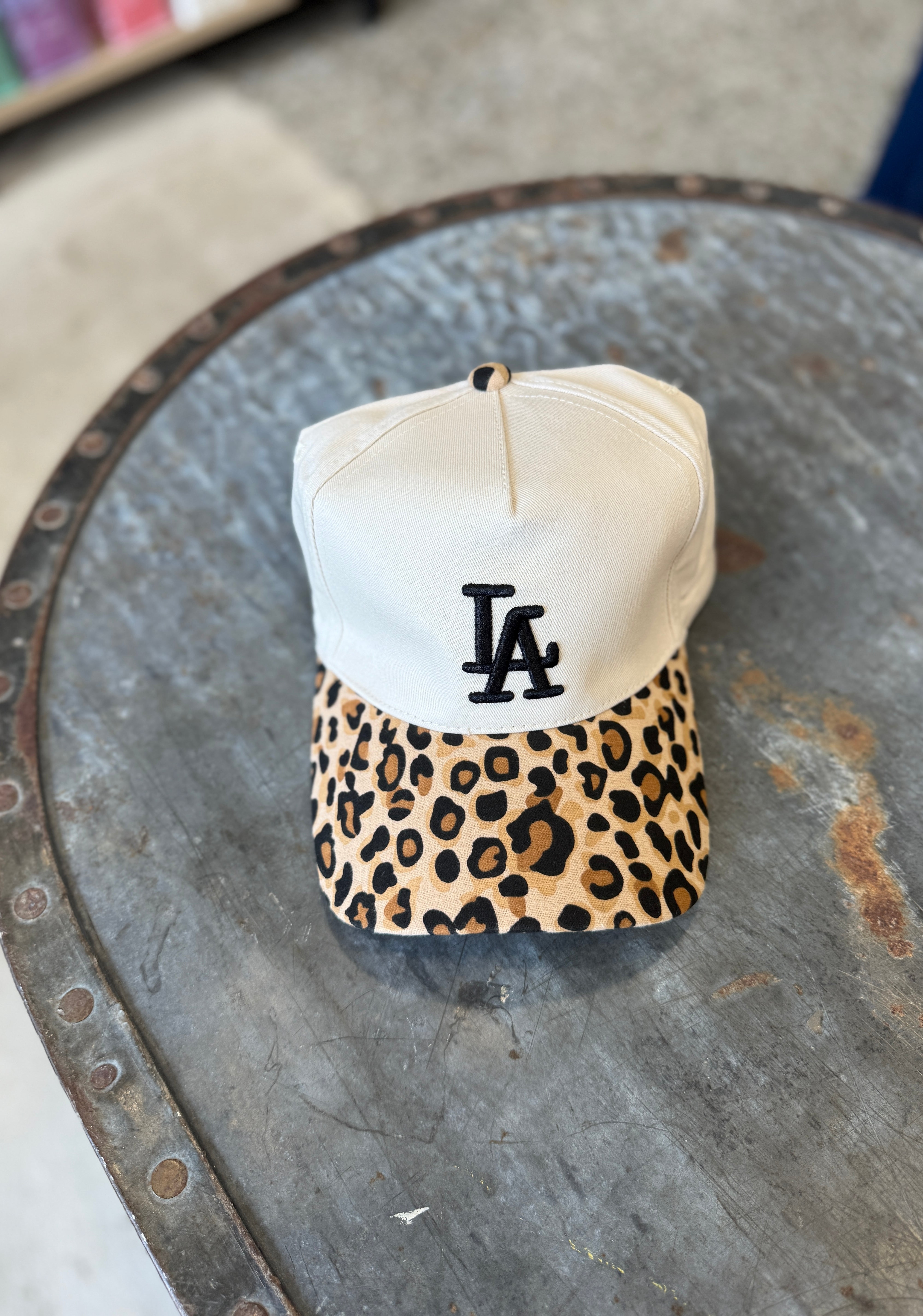 LA Baseball Hat-Hats-Zenana-The Silo Boutique, Women's Fashion Boutique Located in Warren and Grand Forks North Dakota