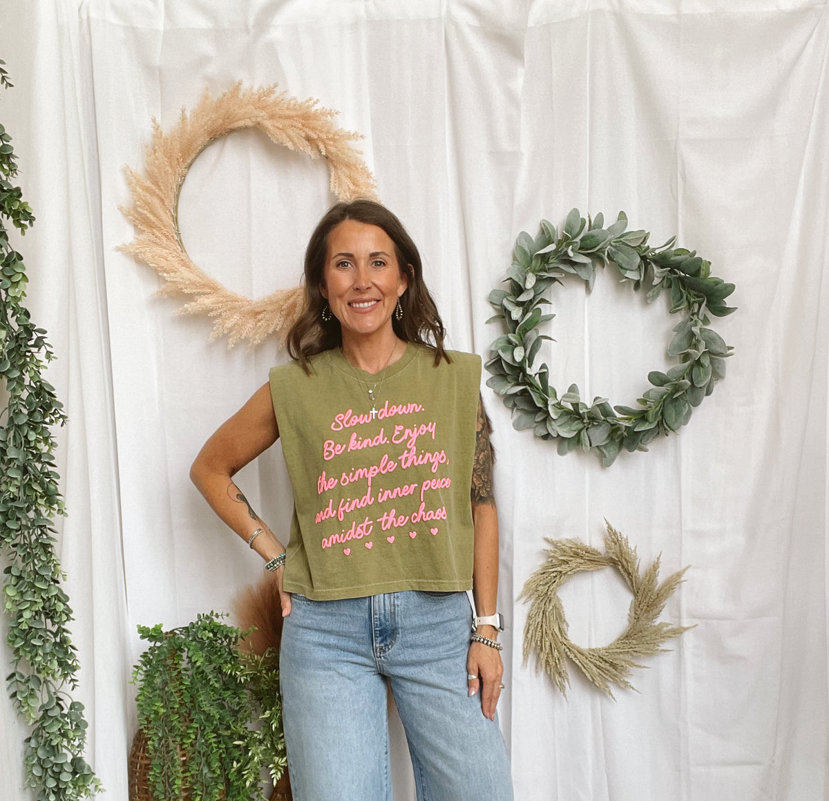 Simple Things Puff Tank-Graphic Tees-poppy-The Silo Boutique, Women's Fashion Boutique Located in Warren and Grand Forks North Dakota