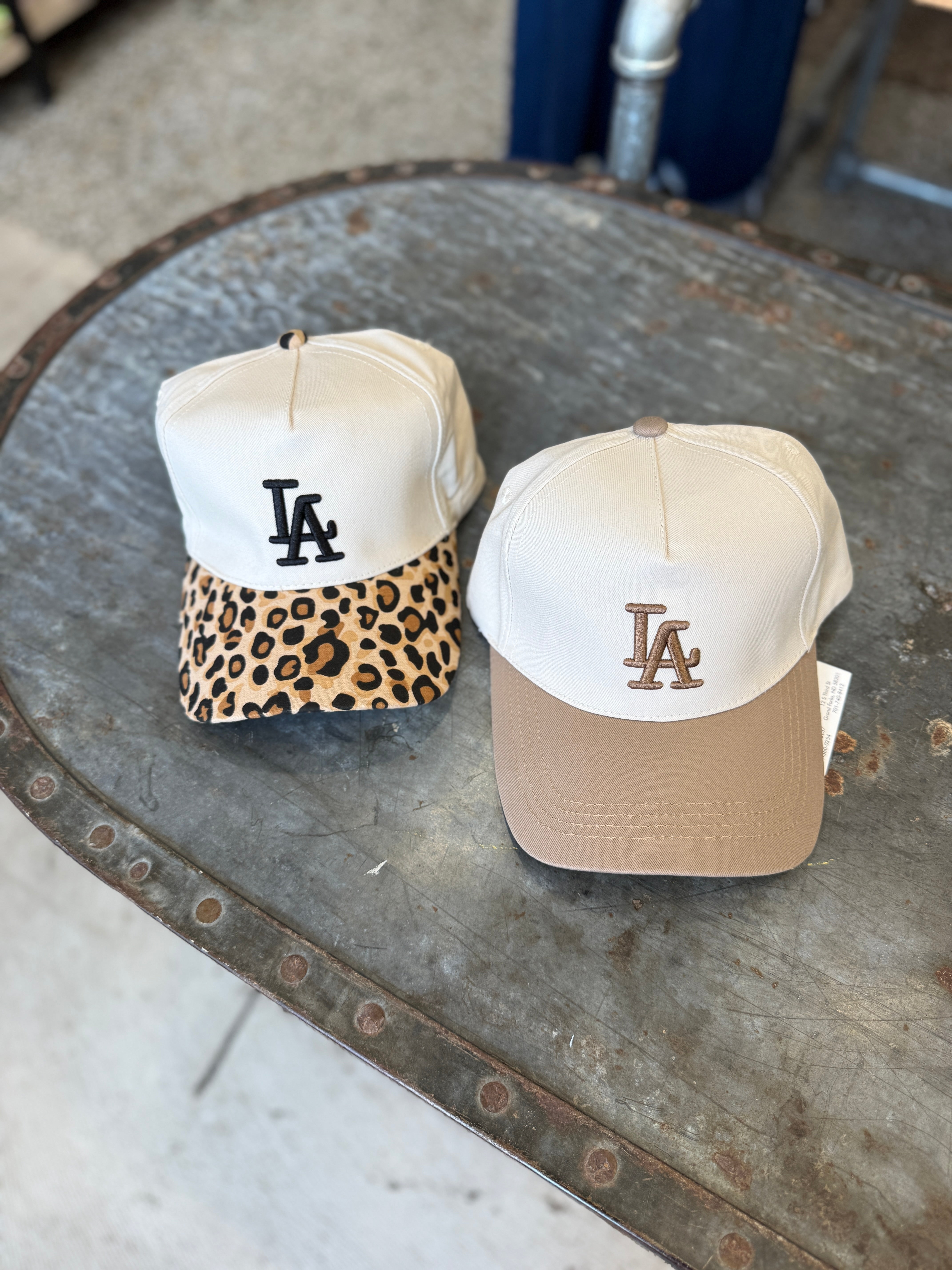 LA Baseball Hat-Hats-Zenana-The Silo Boutique, Women's Fashion Boutique Located in Warren and Grand Forks North Dakota
