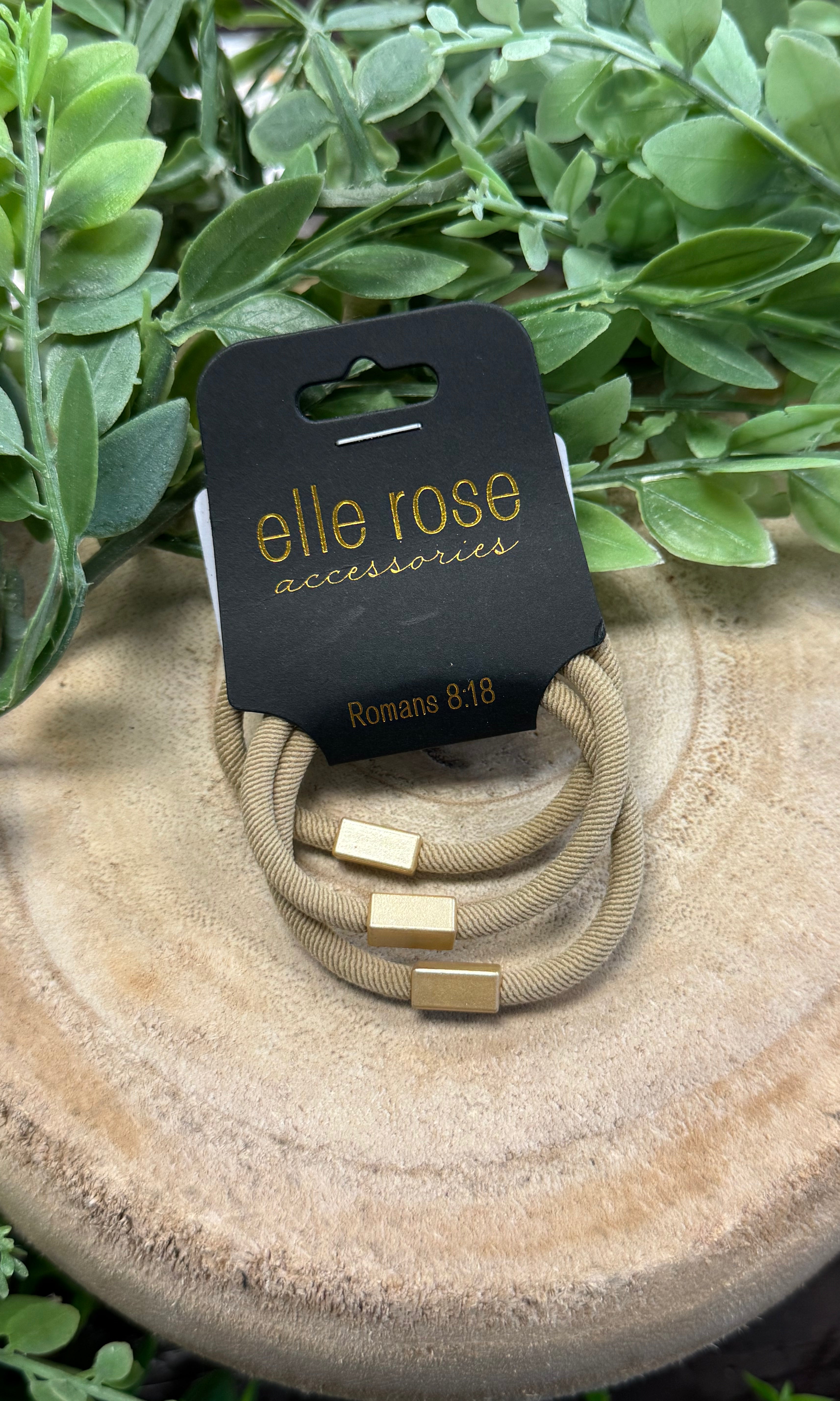 Elastic Hair Tie Bracelet Trio-Hair Accessories-scented-The Silo Boutique, Women's Fashion Boutique Located in Warren and Grand Forks North Dakota