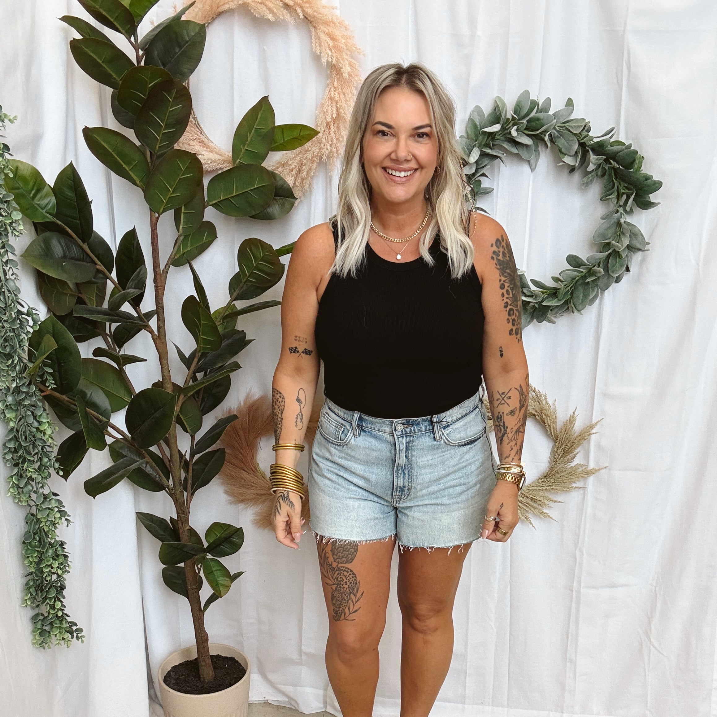 Mono B Ribbed Tank Top-Black-Tank Tops-mono b-The Silo Boutique, Women's Fashion Boutique Located in Warren and Grand Forks North Dakota