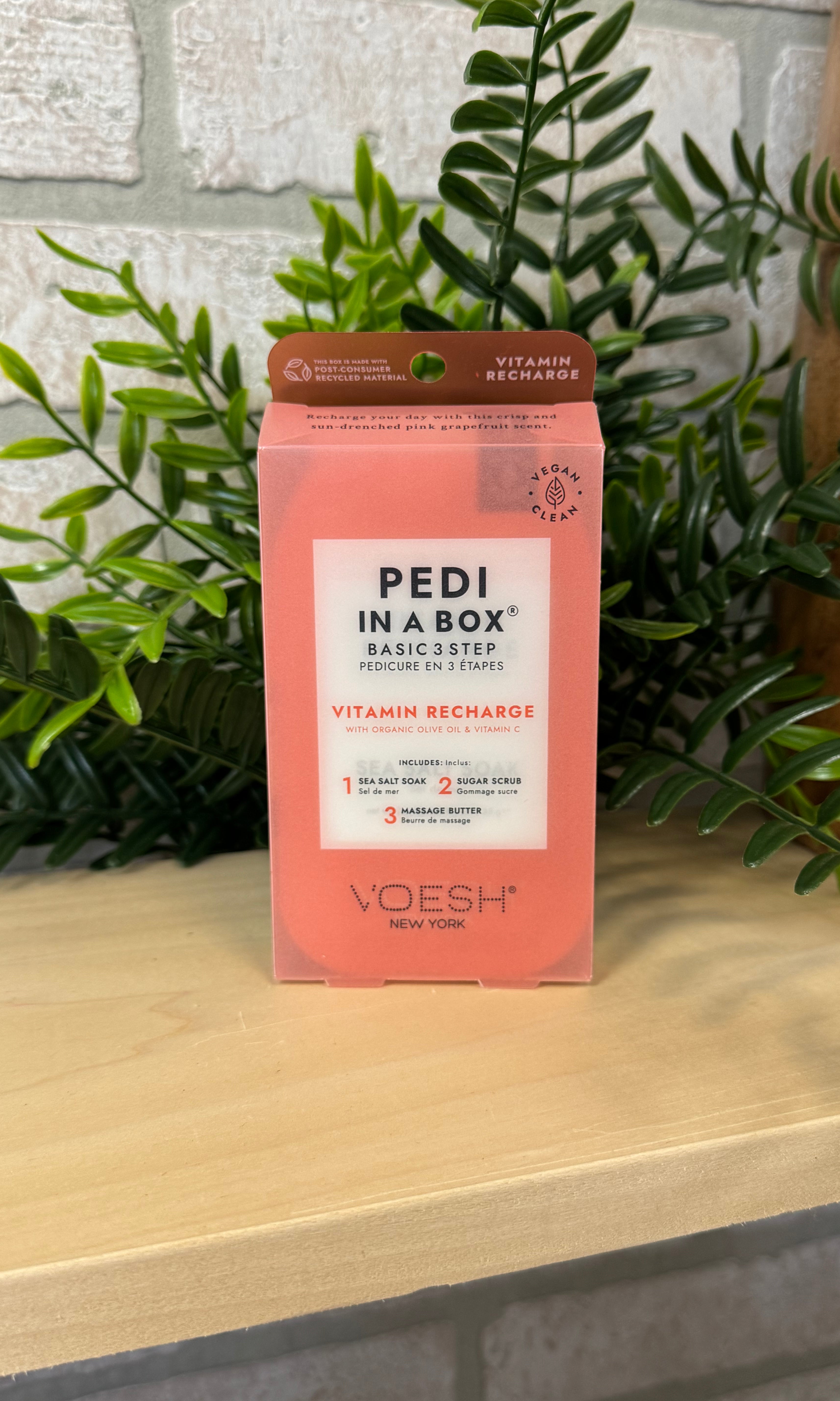 Pedi in a Box 3 Step-Vitamin Recharge-Beauty-faire-The Silo Boutique, Women's Fashion Boutique Located in Warren and Grand Forks North Dakota