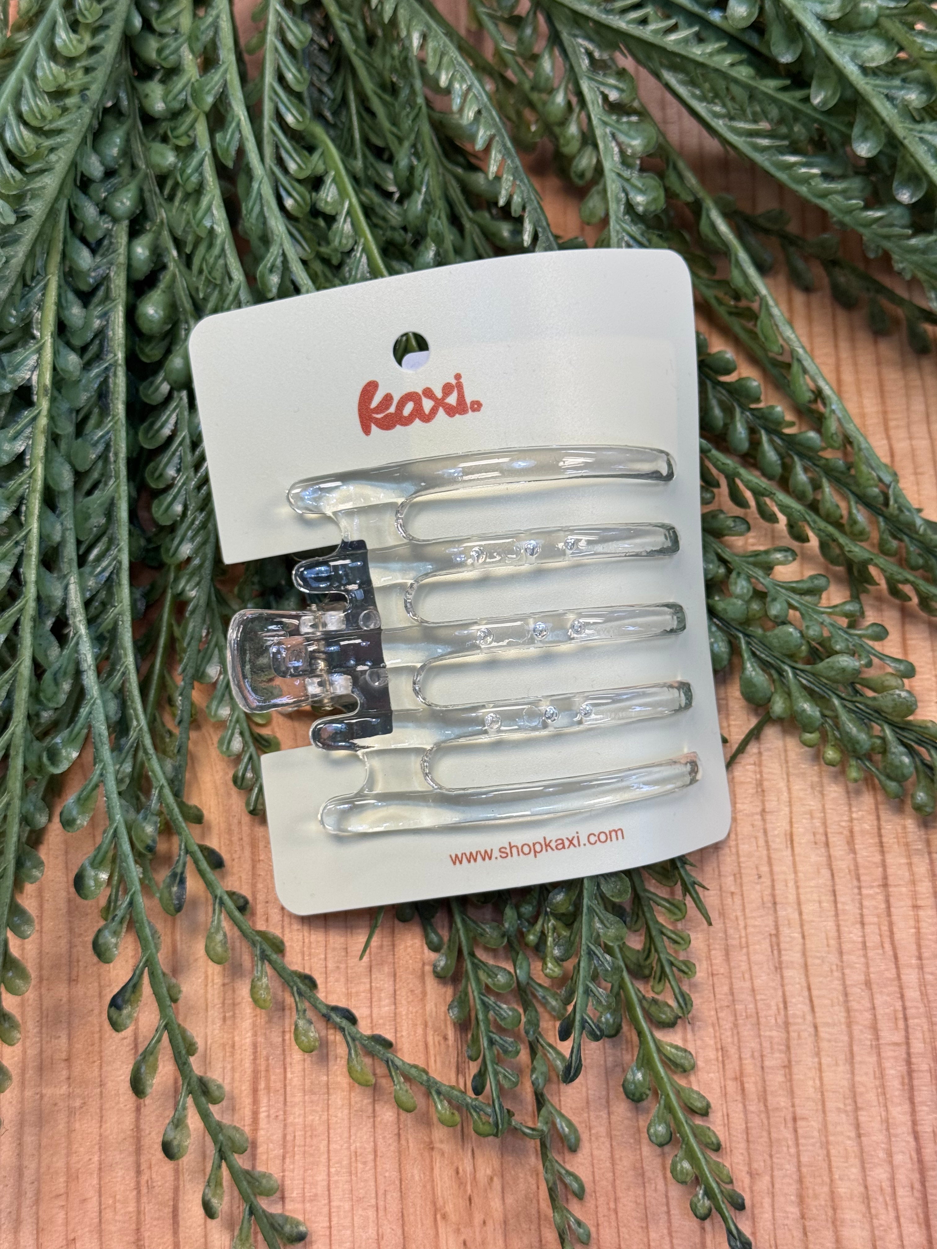 KAXI Wide Lay Down Claw Clip-Clear-Hair Accessories-zad-The Silo Boutique, Women's Fashion Boutique Located in Warren and Grand Forks North Dakota