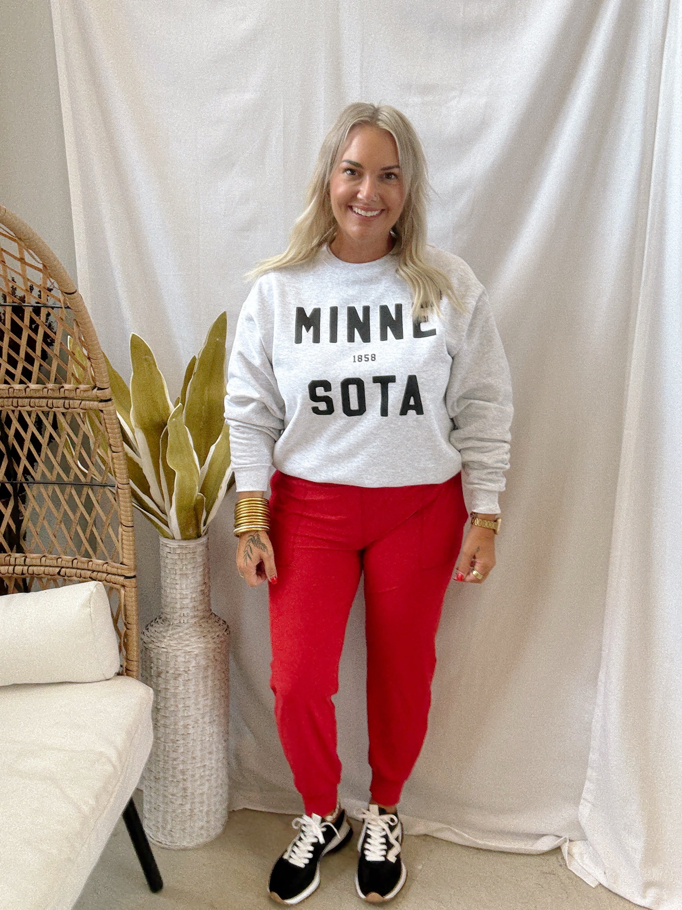 Ash Minnesota Sweatshirt-Sweatshirts-218-The Silo Boutique, Women's Fashion Boutique Located in Warren and Grand Forks North Dakota