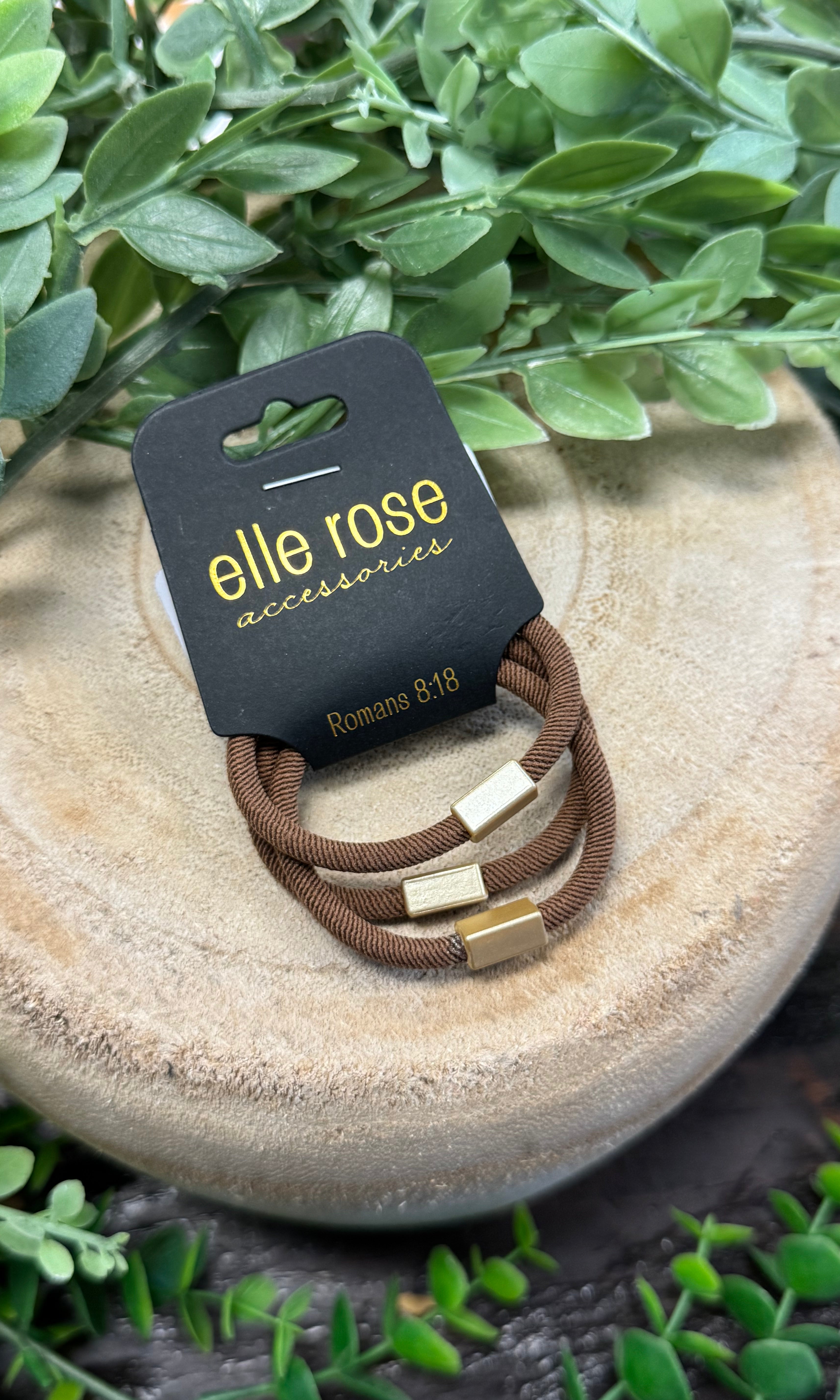 Elastic Hair Tie Bracelet Trio-Hair Accessories-scented-The Silo Boutique, Women's Fashion Boutique Located in Warren and Grand Forks North Dakota