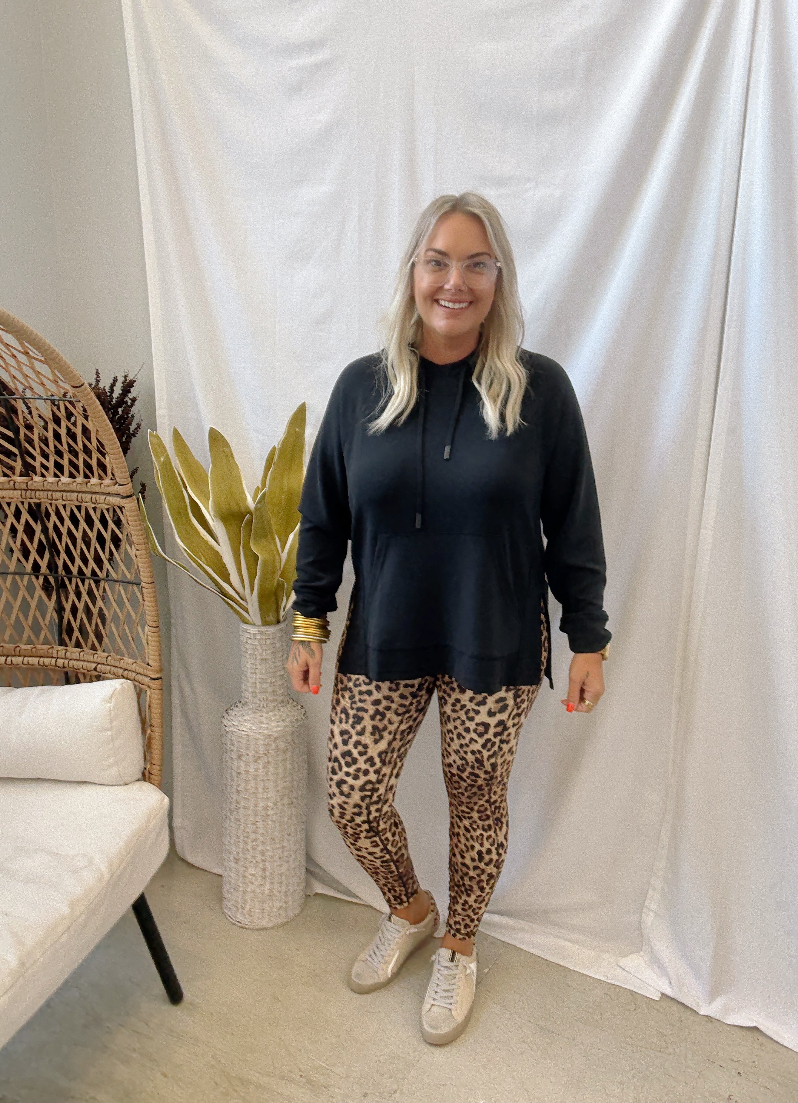 Rae Mode Animal Leopard Leggings-Leggings-rae mode-The Silo Boutique, Women's Fashion Boutique Located in Warren and Grand Forks North Dakota