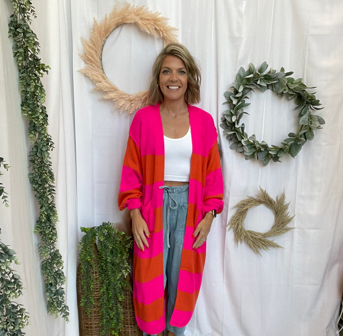 Panache Oh So Bright Cardigan-Cardigans-panache-The Silo Boutique, Women's Fashion Boutique Located in Warren and Grand Forks North Dakota