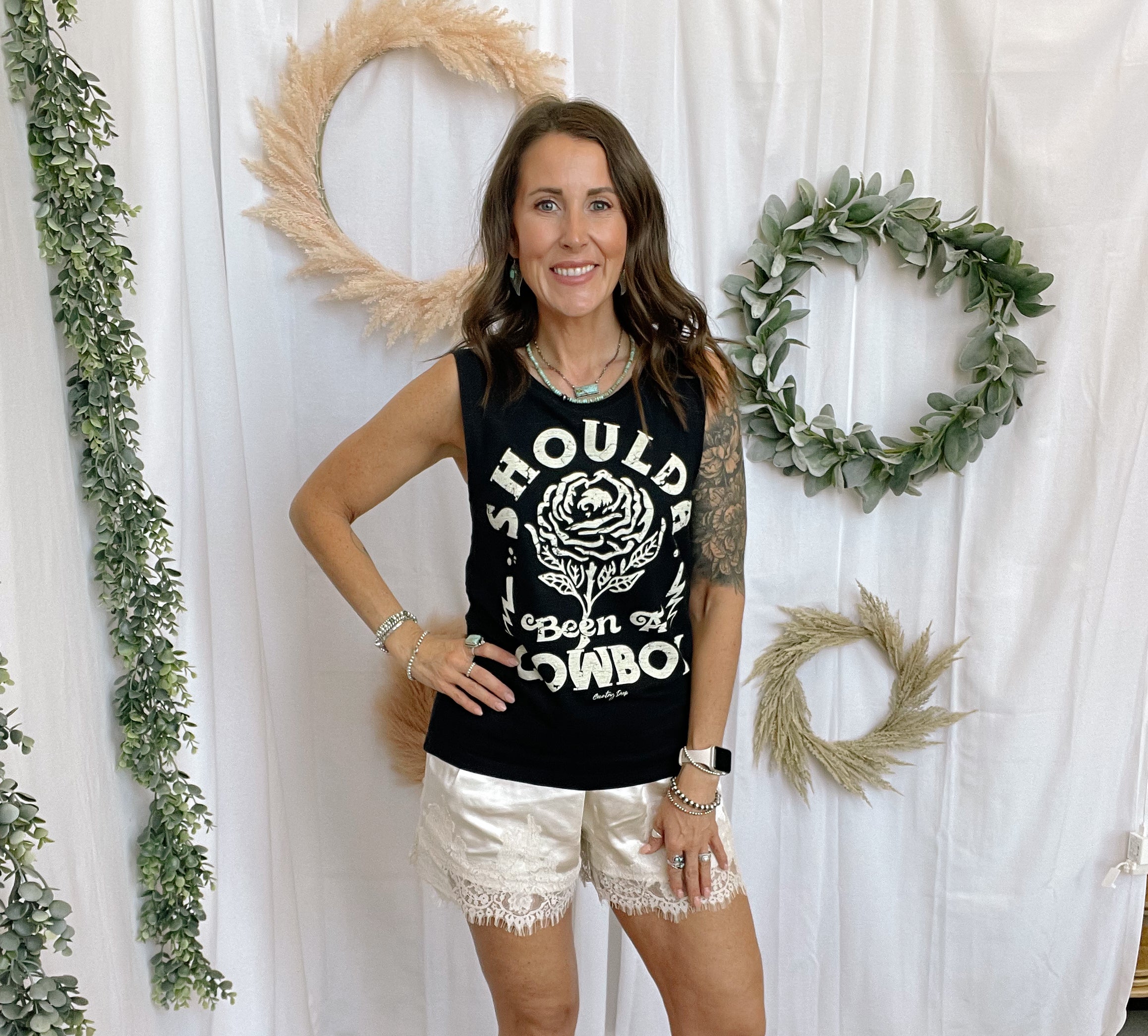 Macey Lace Shorts-Pearl-Shorts-by together-The Silo Boutique, Women's Fashion Boutique Located in Warren and Grand Forks North Dakota