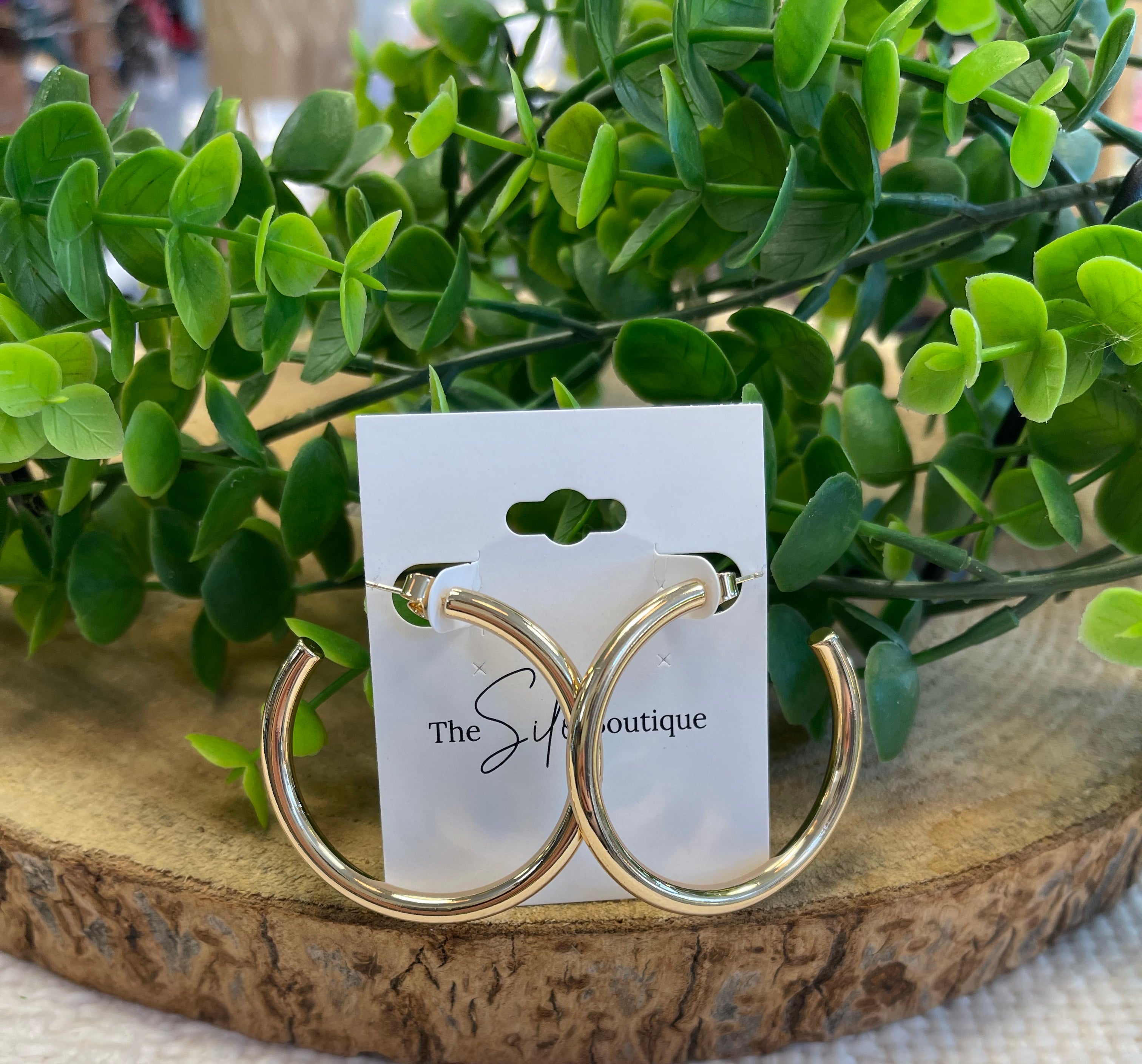 Thick 2.0 Gold Hoop Earrings-Earrings-Fame-The Silo Boutique, Women's Fashion Boutique Located in Warren and Grand Forks North Dakota