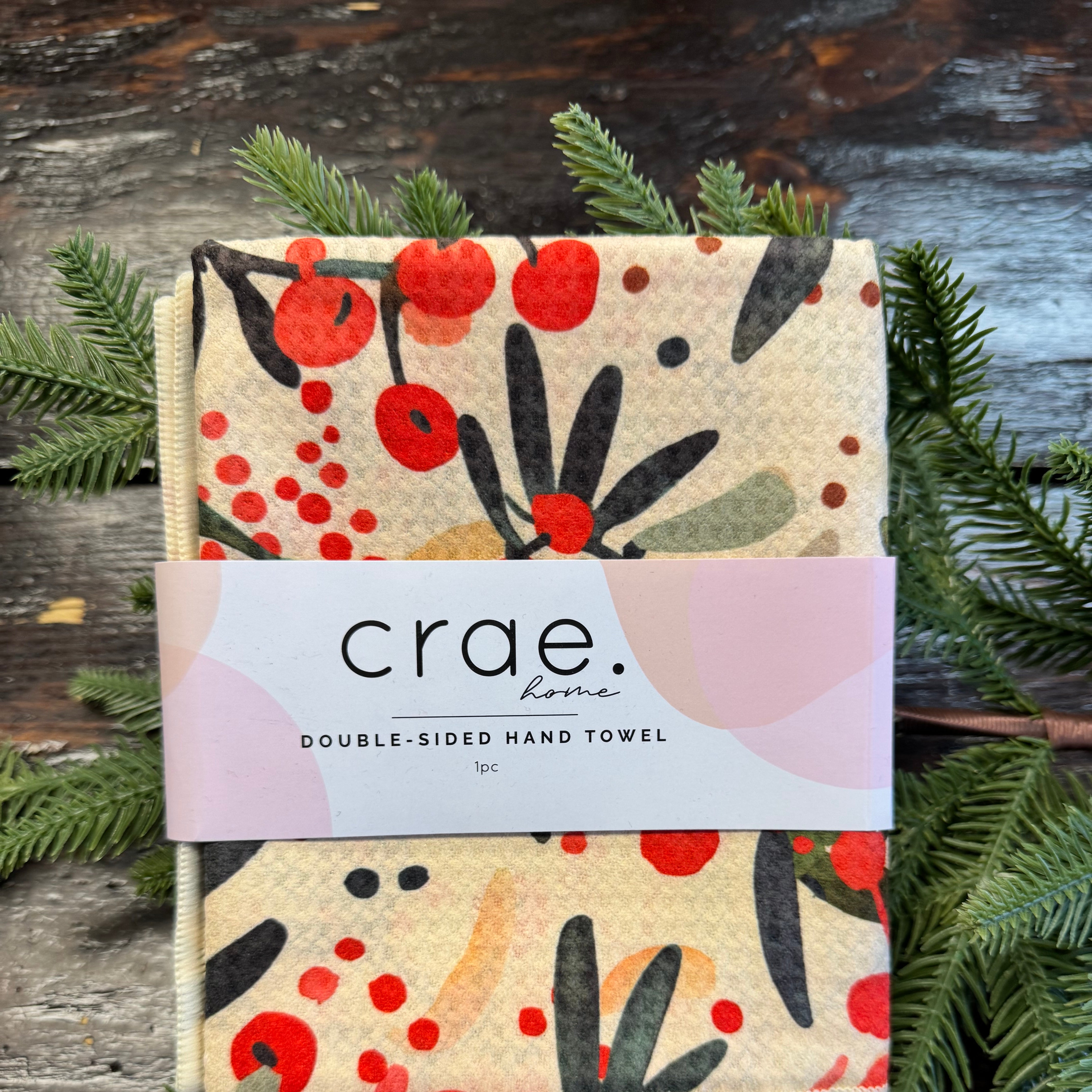 Mistletoe Hand Towel-Tea Towels-crae-The Silo Boutique, Women's Fashion Boutique Located in Warren and Grand Forks North Dakota