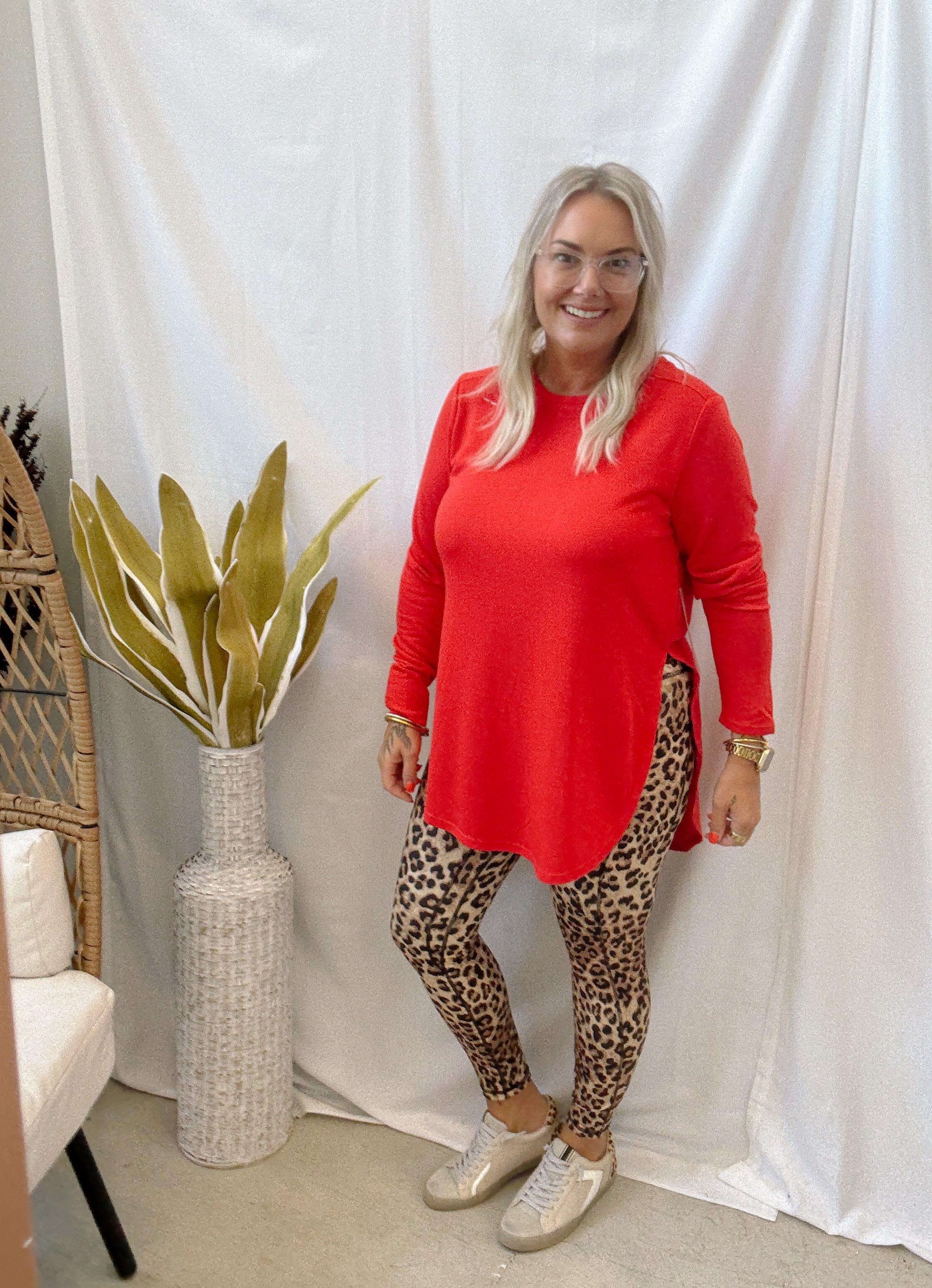 Rae Mode Animal Leopard Leggings-Leggings-rae mode-The Silo Boutique, Women's Fashion Boutique Located in Warren and Grand Forks North Dakota