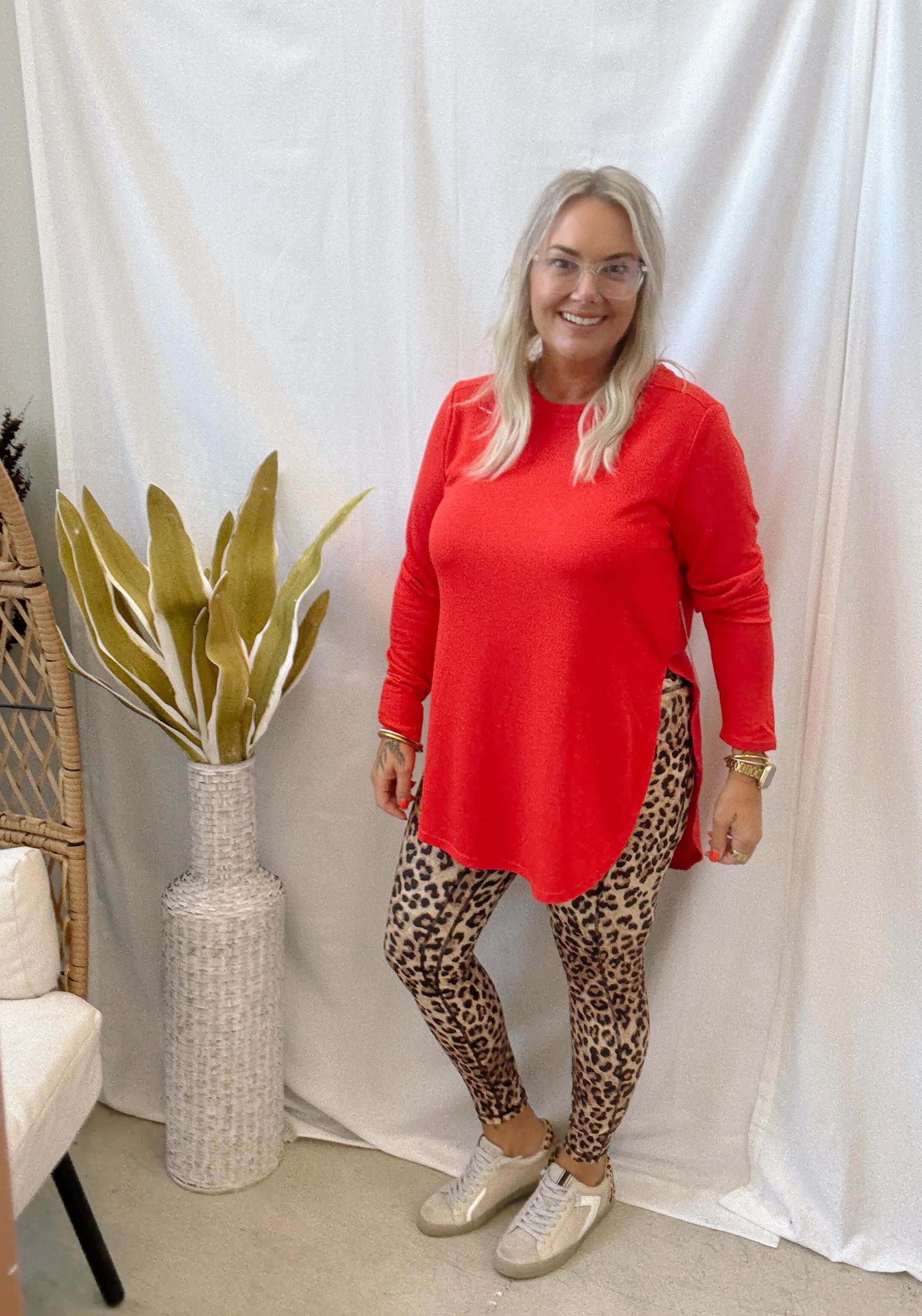 Rae Mode Animal Leopard Leggings-Final Sale-Leggings-rae mode-The Silo Boutique, Women's Fashion Boutique Located in Warren and Grand Forks North Dakota